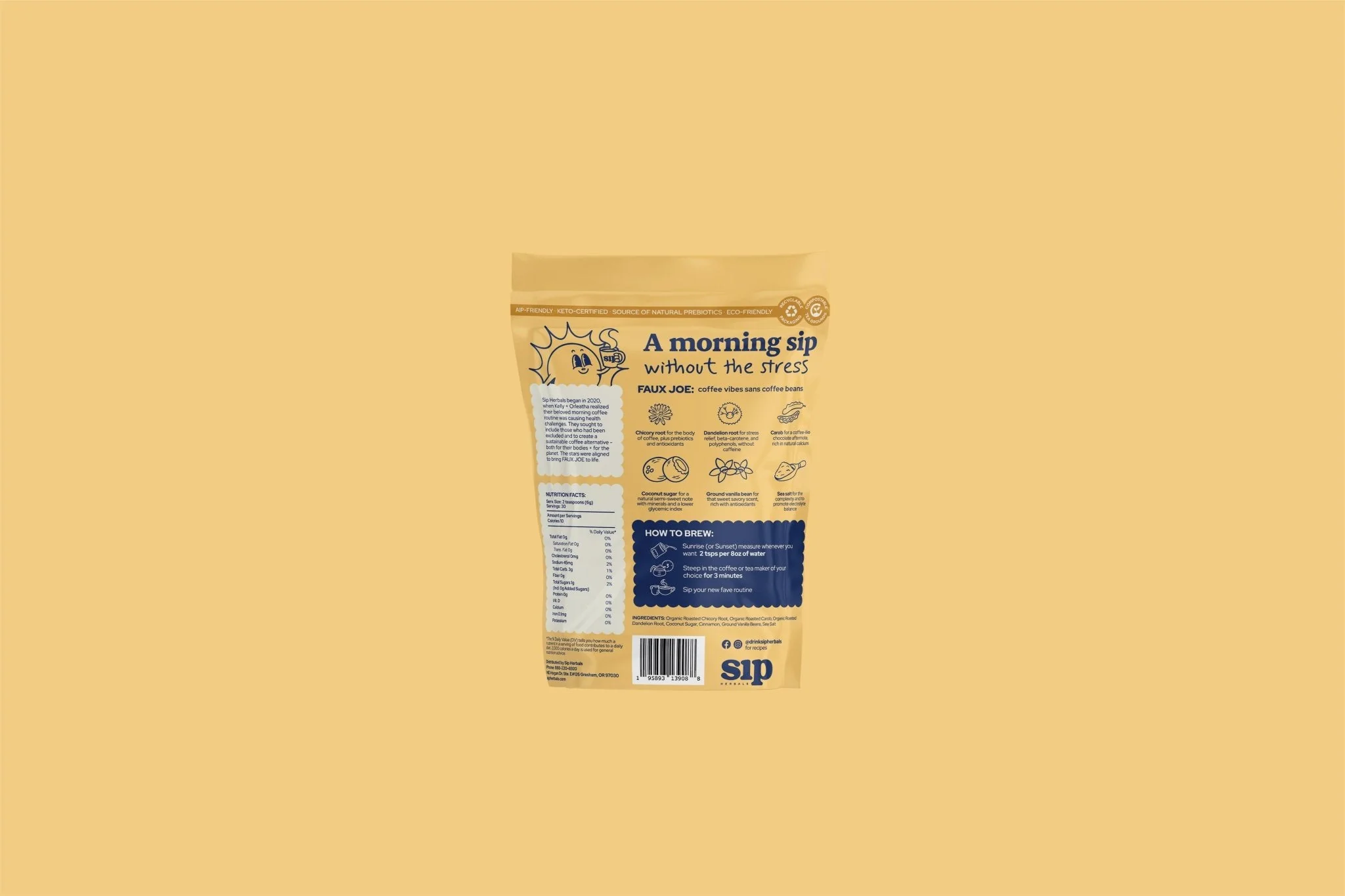 "Cinnamon Roll" Faux Joe Coffee Alternative (Loose Leaf) - Image 4