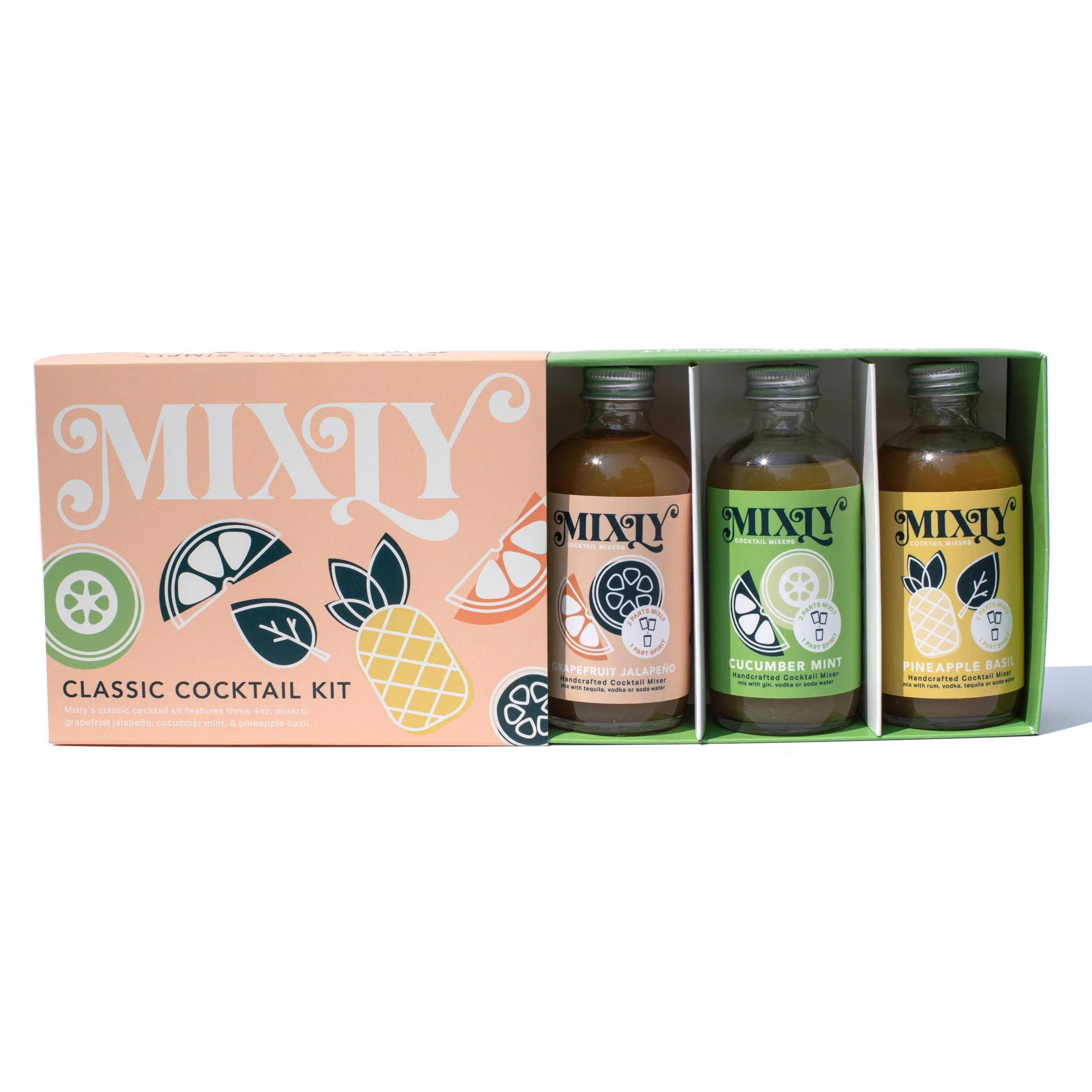 Classic Cocktail Mixer Set | Non Alcoholic Cocktail Mixers & Margarita Mixer Gift Kit - Image 4