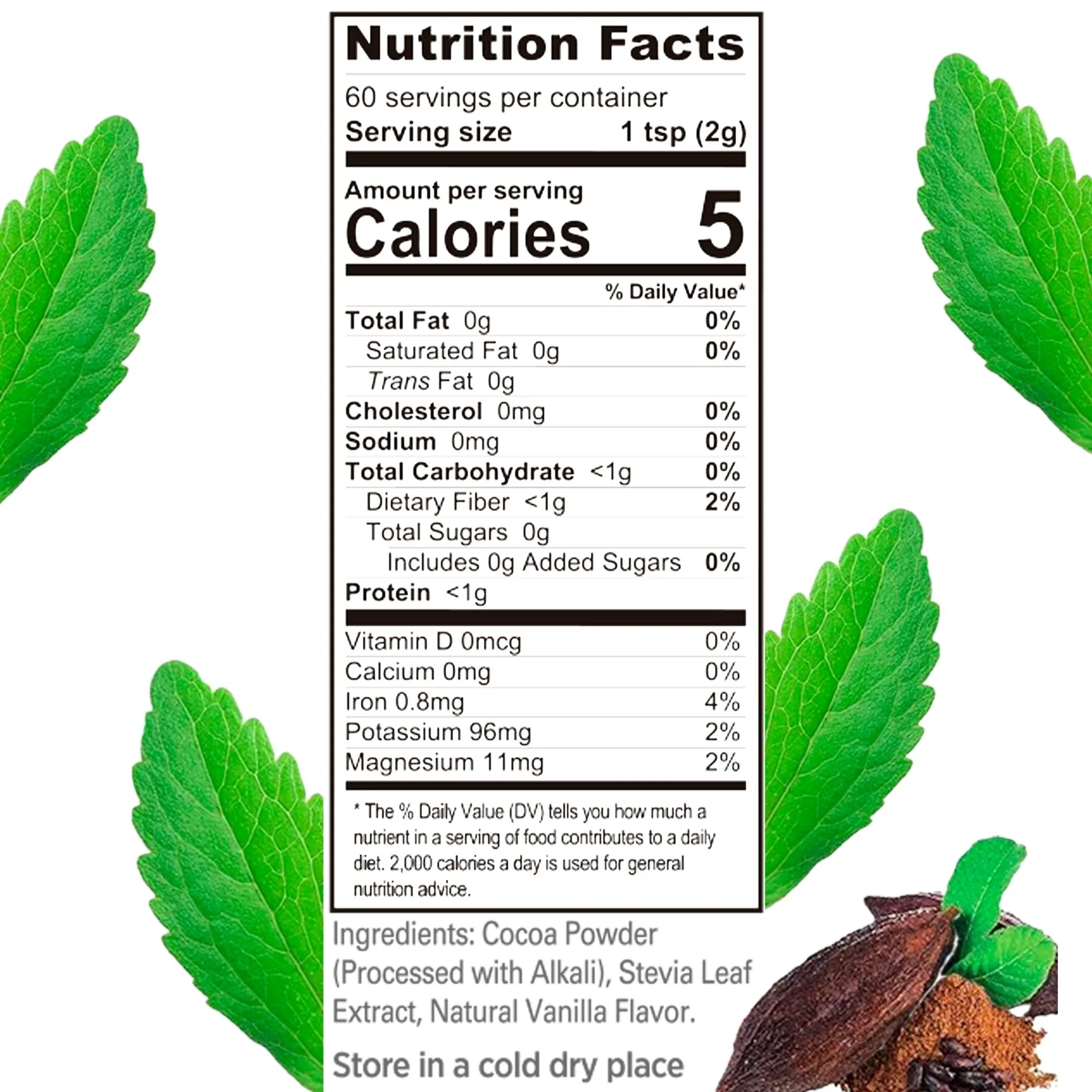 Cocoa Delight Jar - Sugar Free, Semi Sweet Cocoa Powder - Image 5