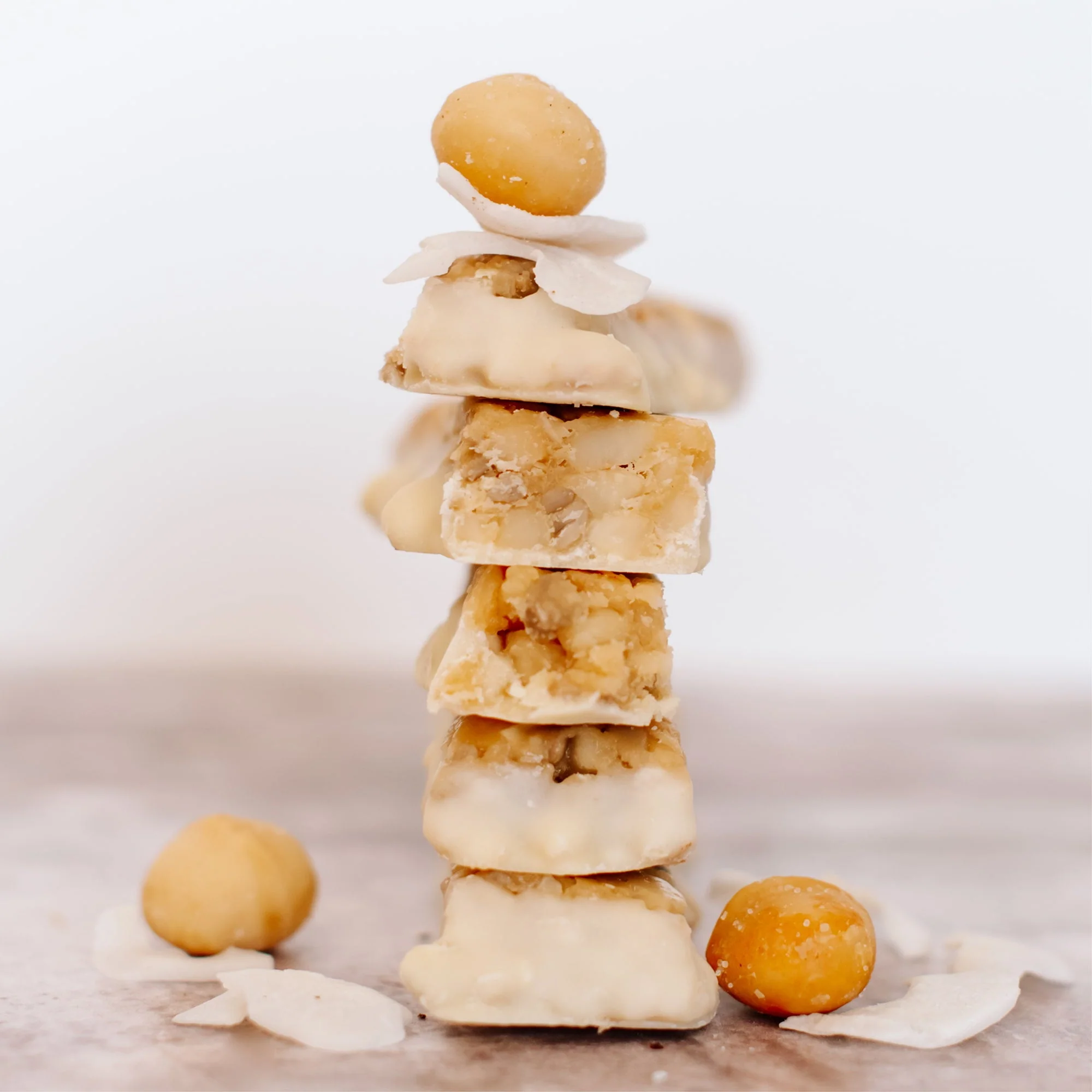 Coconut White Chocolate Macadamia Nut Snack Bar (12 Bars) - Image 7