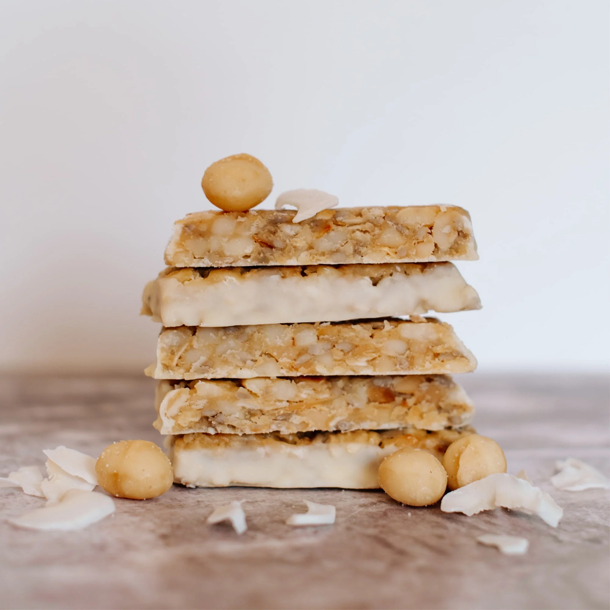 Coconut White Chocolate Macadamia Nut Snack Bar (12 Bars) - Image 9