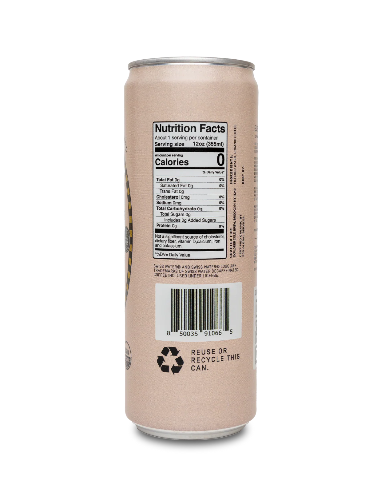 RTD Cold Brew Cans | Choose Your Caffeine Level | Unsweetened 12-Pack - Image 8
