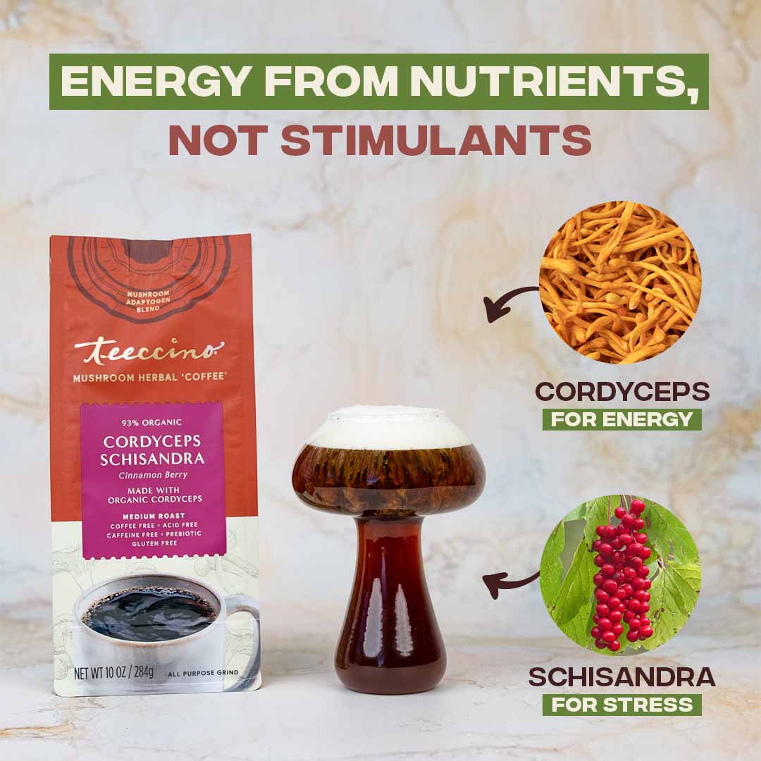 Cordyceps Schisandra Cinnamon Berry Mushroom Herbal Coffee - Image 4