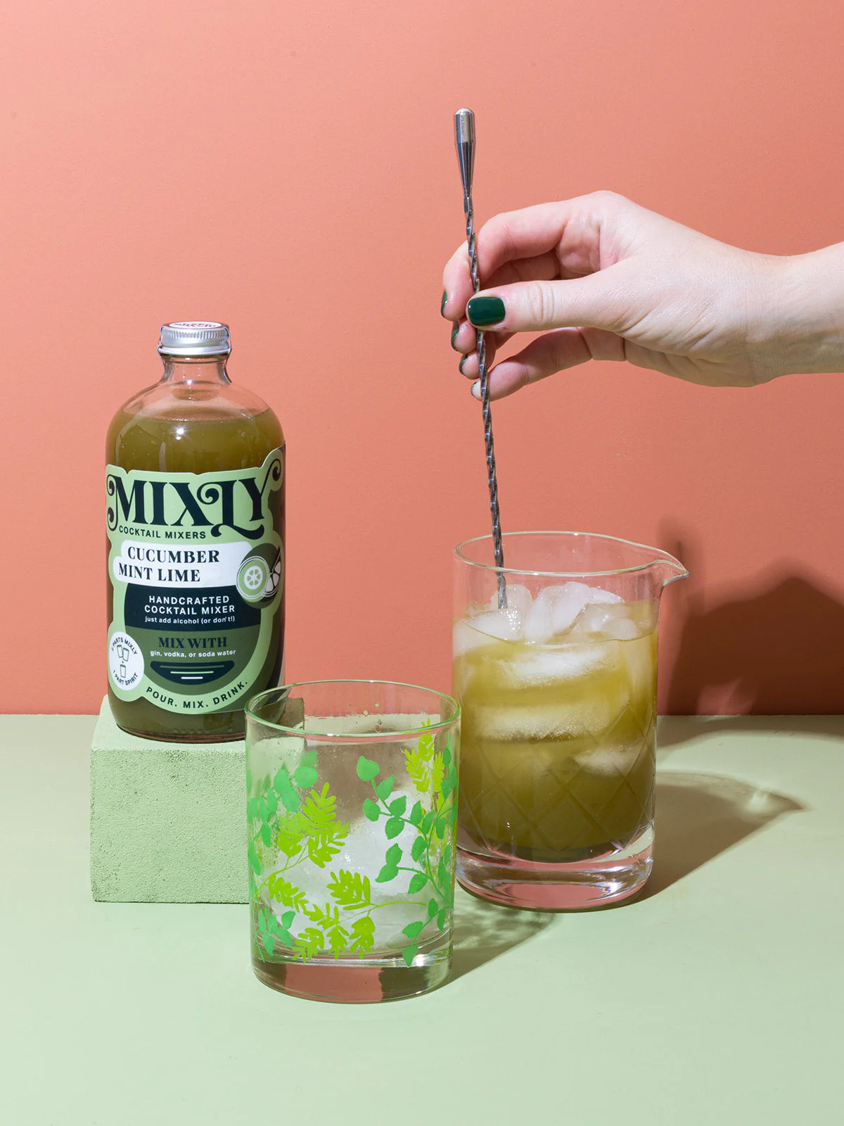 Cucumber Mint Lime - Gin Fizz Cocktail & Mocktail Mixer - Image 2