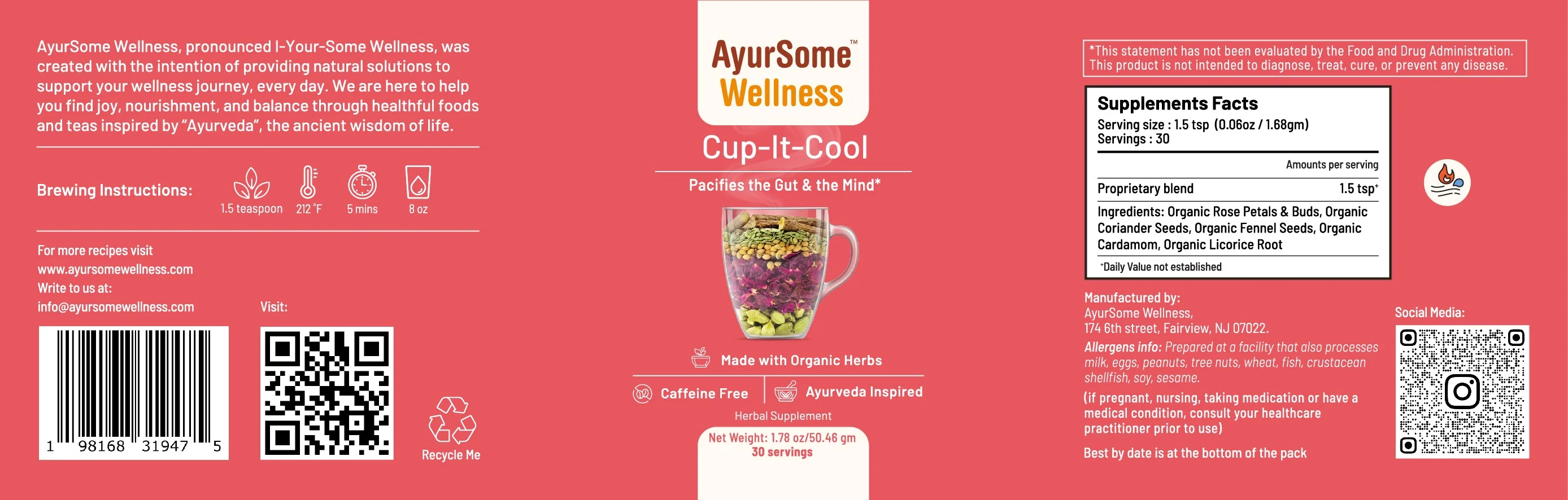 Cup-It-Cool Tea | Organic Rose & Licorice Herbs Tea Blend - Image 6