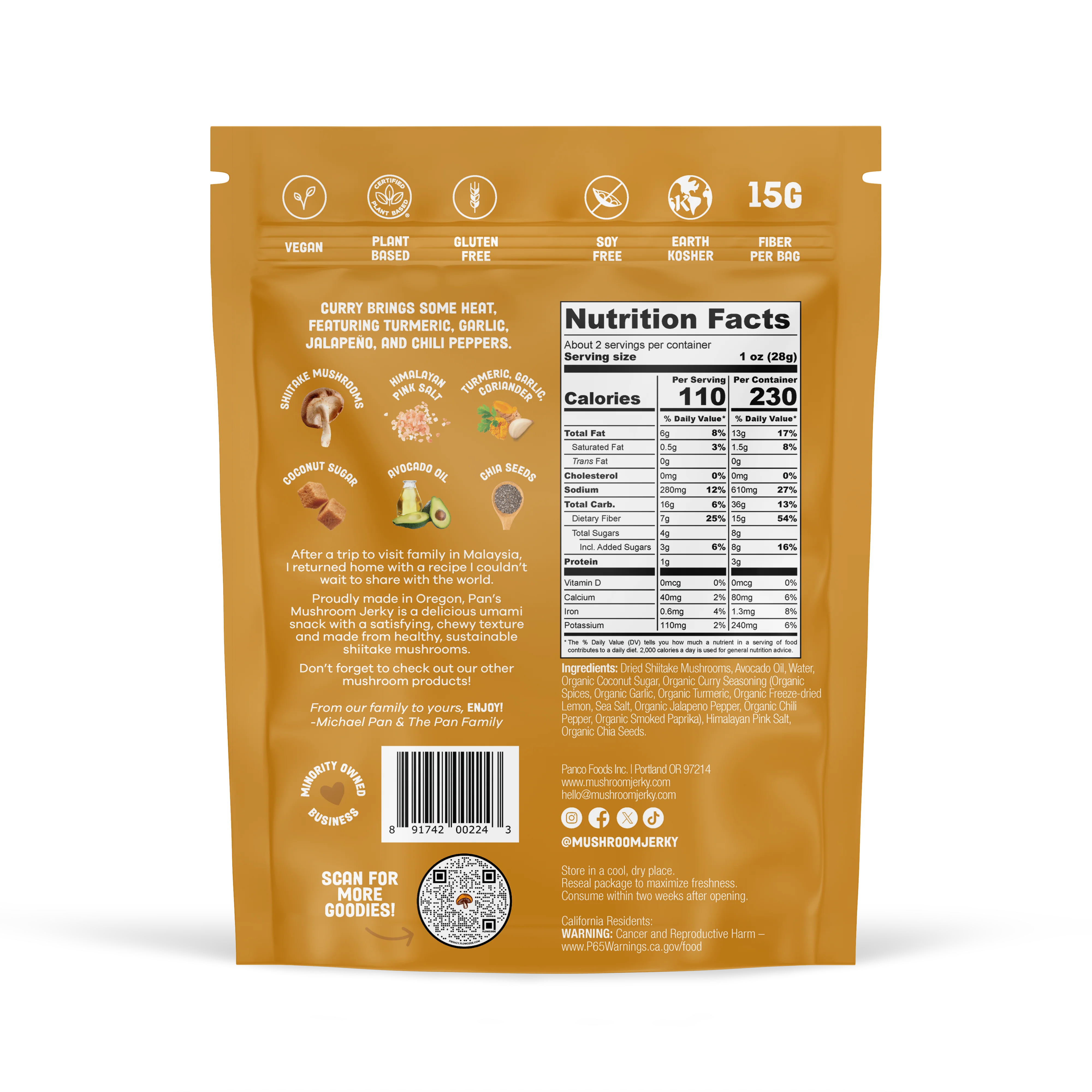 Curry Mushroom Jerky - Image 6