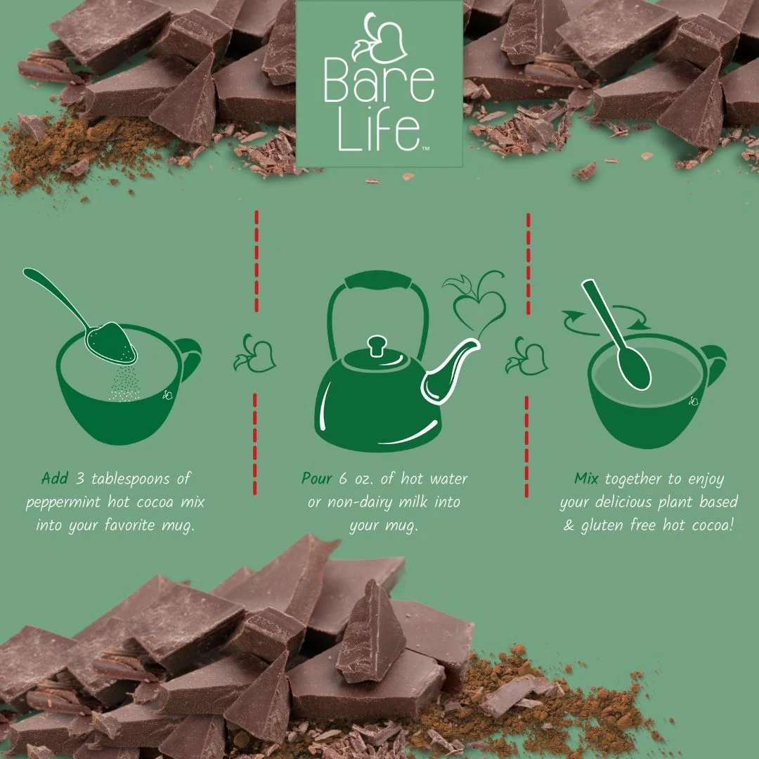 Dairy Free Peppermint Hot Cocoa Mix | 10 Serving Stand Up Pouch | Gluten Free, Vegan, Organic - Image 7