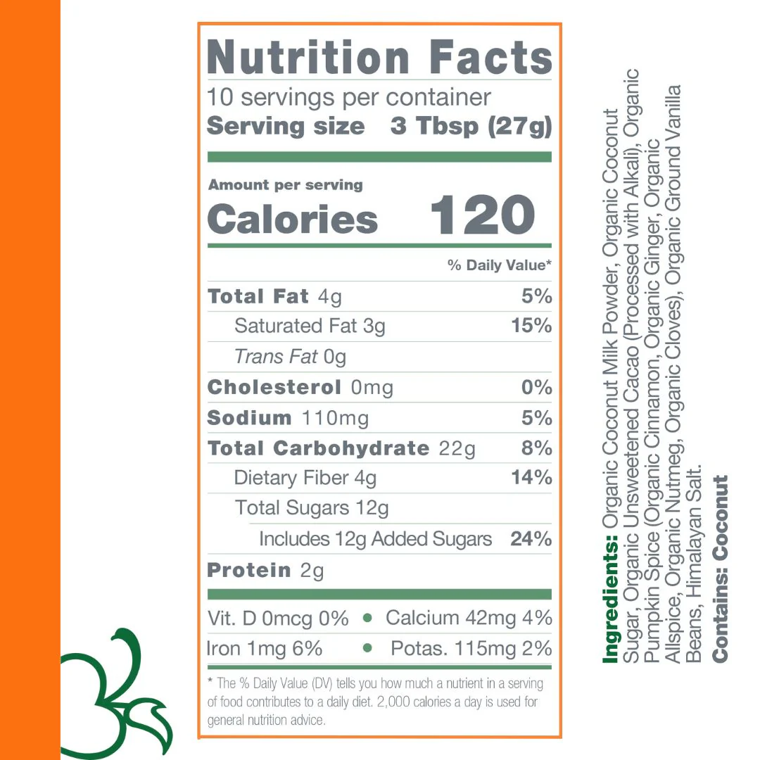 Dairy Free Pumpkin Spice Hot Cocoa Mix | 10 Serving Stand Up Pouch | Gluten Free, Vegan, Organic - Image 7