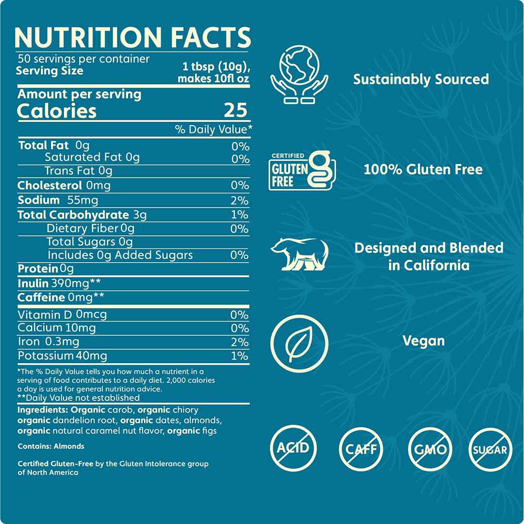 Dandelion Caramel Nut Chicory Herbal Coffee - Image 5