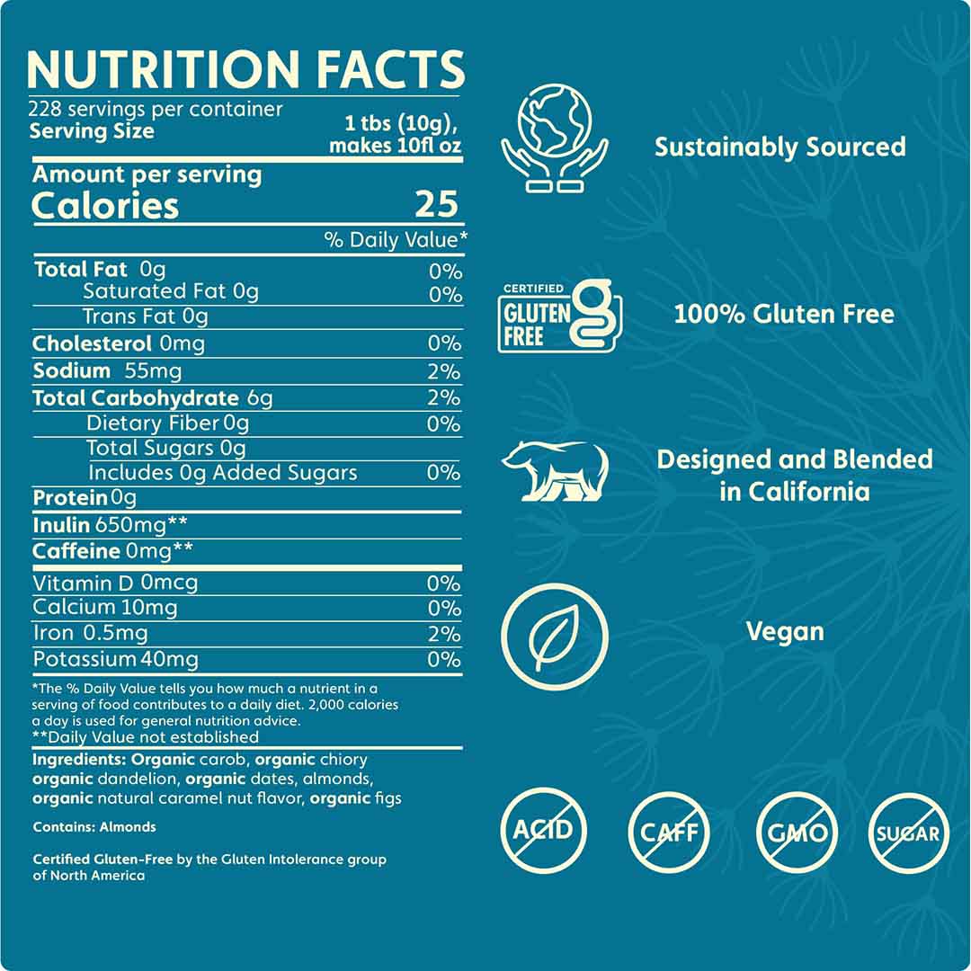 Dandelion Caramel Nut Chicory Herbal Coffee - Image 7
