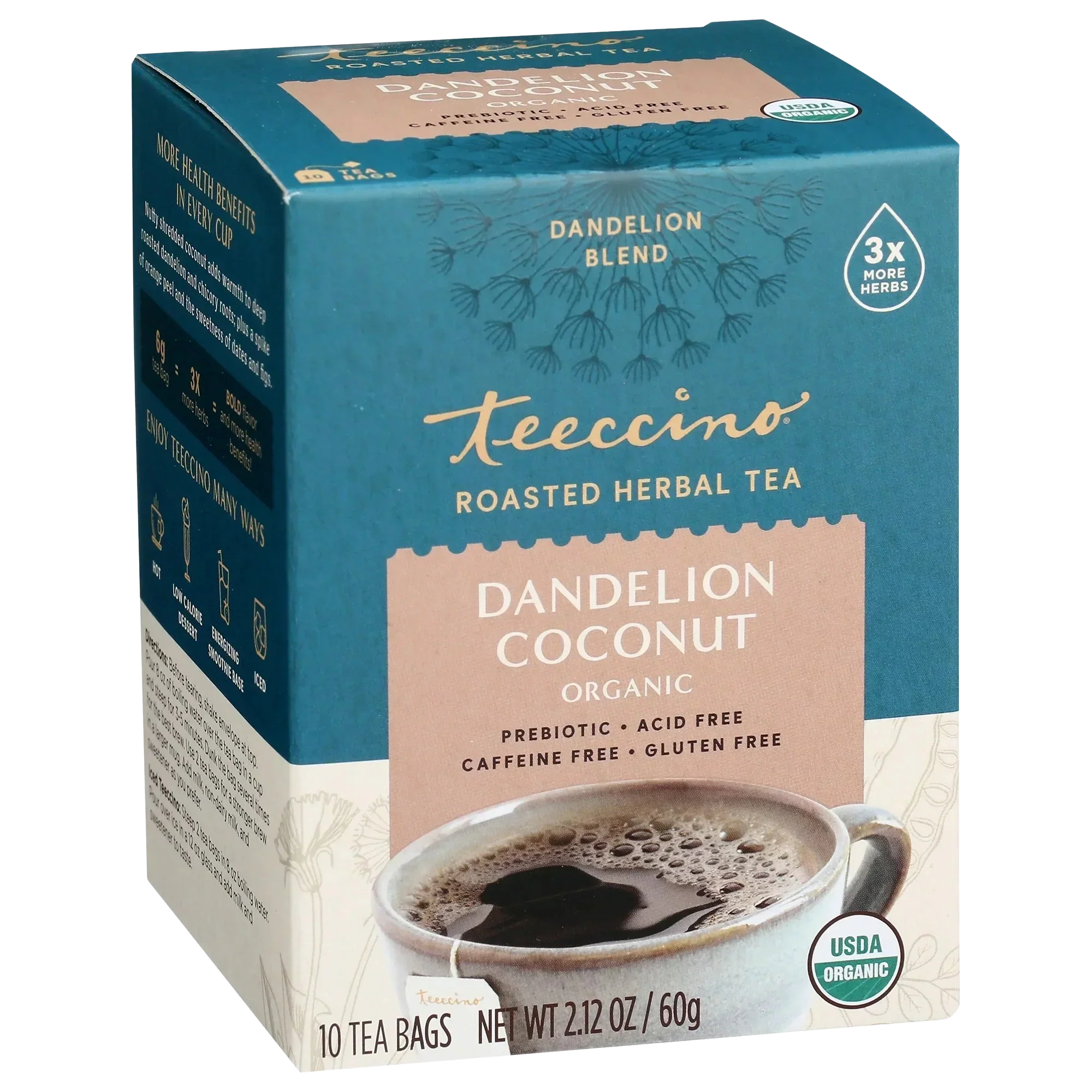 Dandelion Coconut Roasted Herbal Tea - Image 5