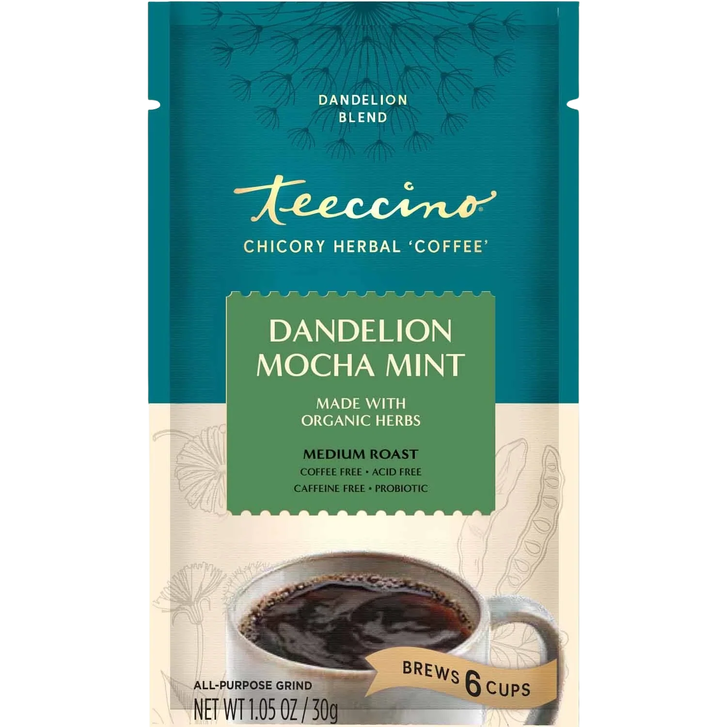 Dandelion Mocha Mint Herbal Coffee - Image 6