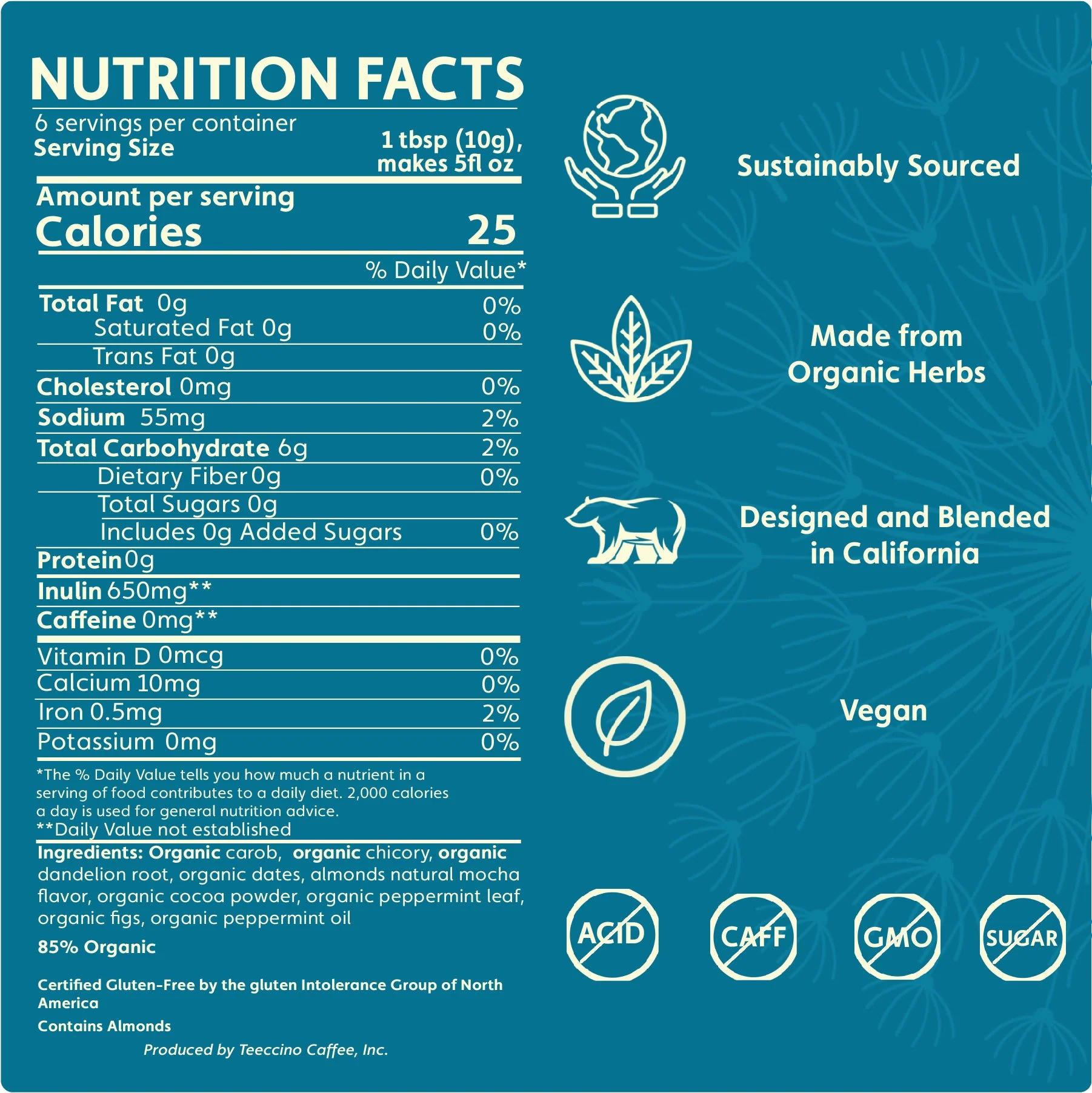 Dandelion Mocha Mint Herbal Coffee - Image 7