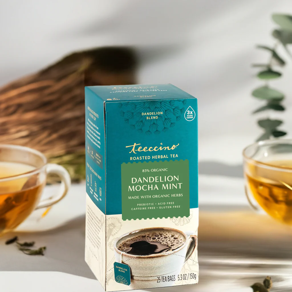 Dandelion Mocha Mint Roasted Herbal Tea - Image 2