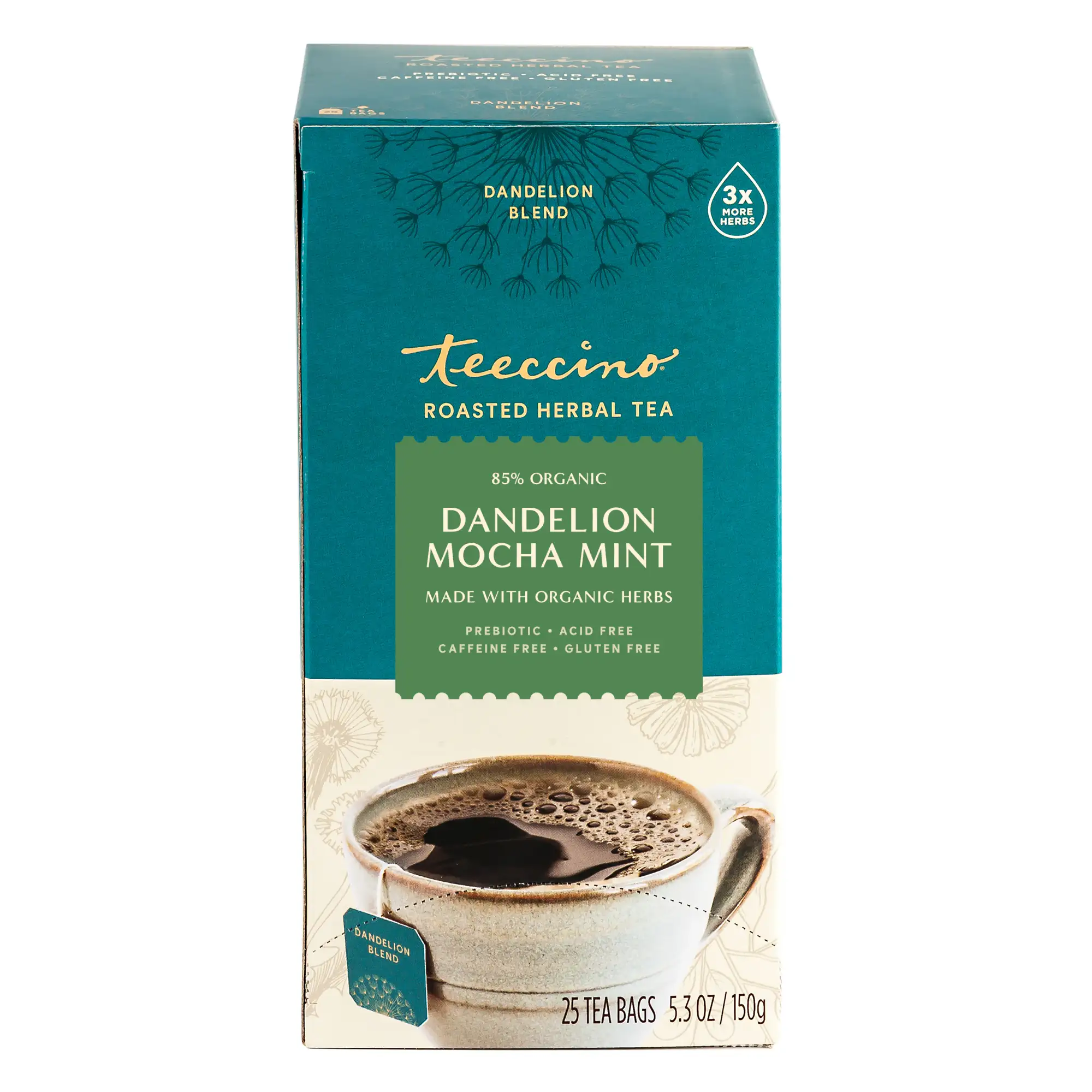 Dandelion Mocha Mint Roasted Herbal Tea - Image 3