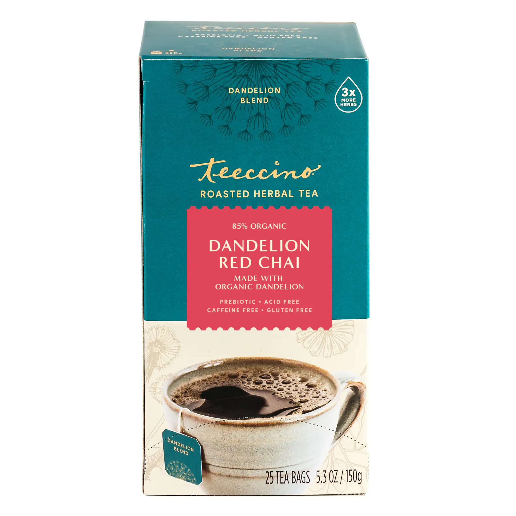Dandelion Red Chai Roasted Herbal Tea - Image 3