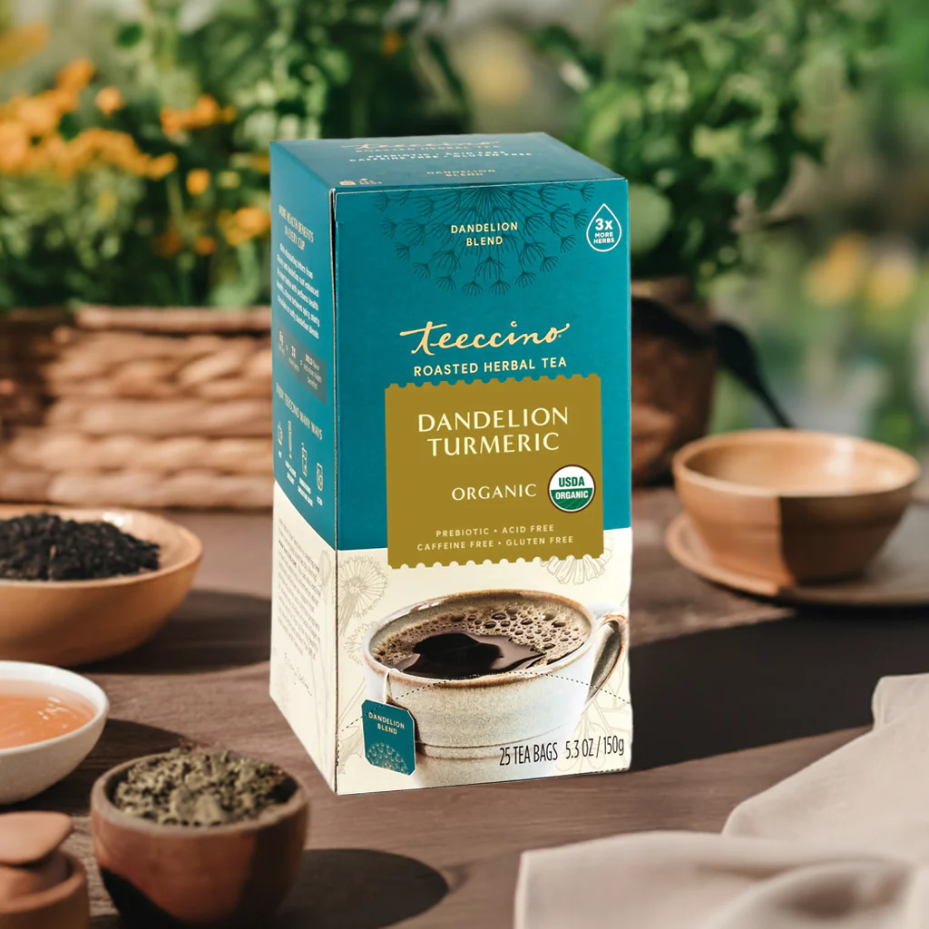 Dandelion Turmeric Roasted Herbal Tea - Image 2