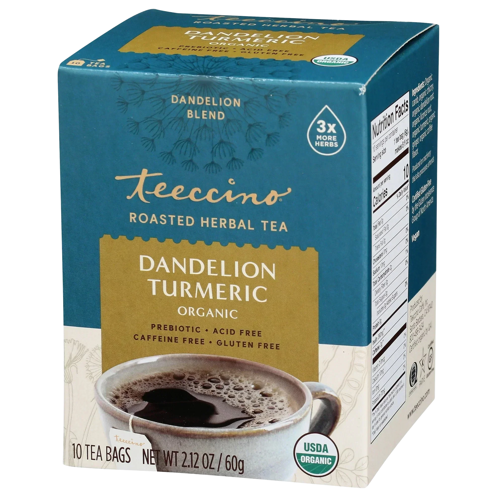 Dandelion Turmeric Roasted Herbal Tea - Image 5