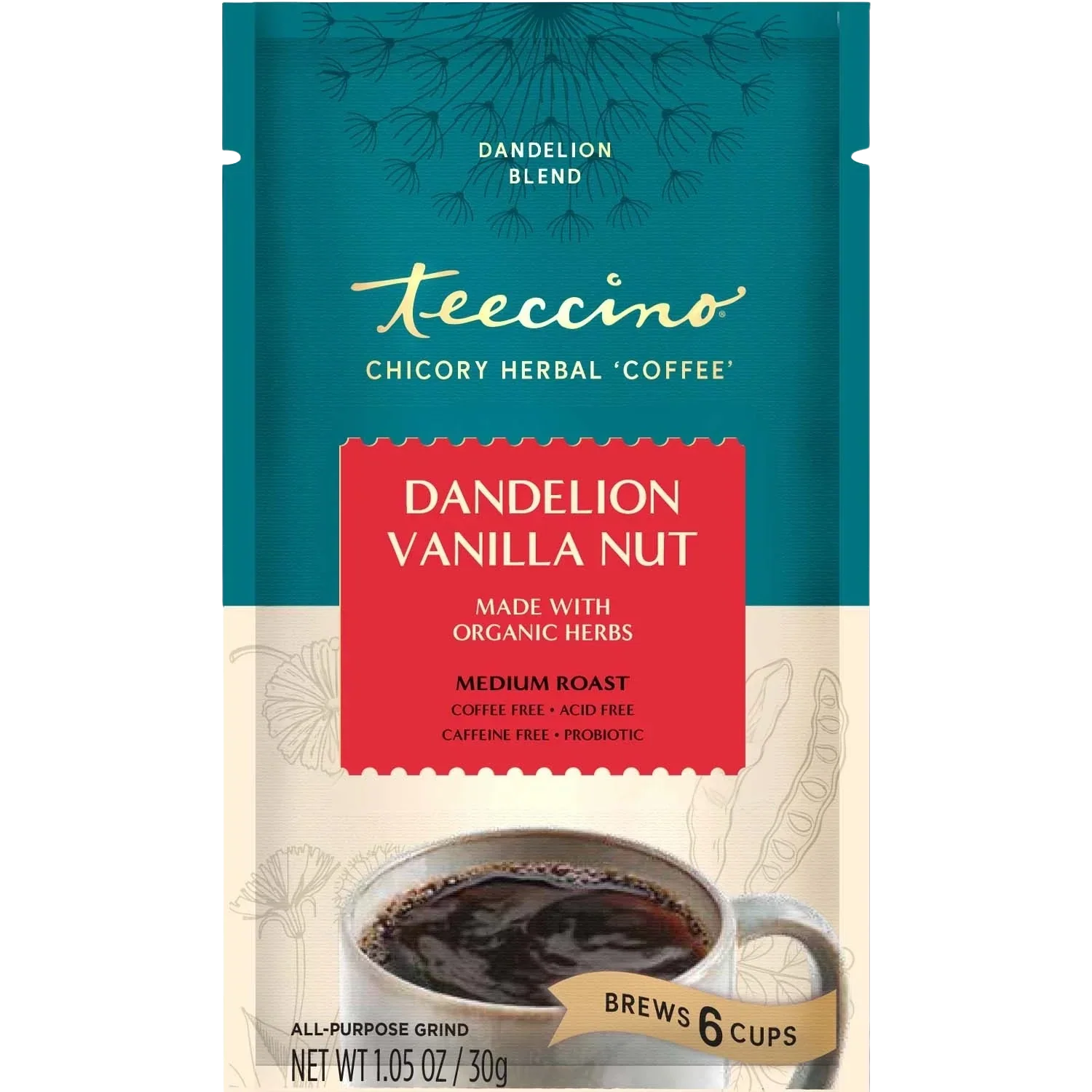Dandelion Vanilla Nut Herbal Coffee - Image 6