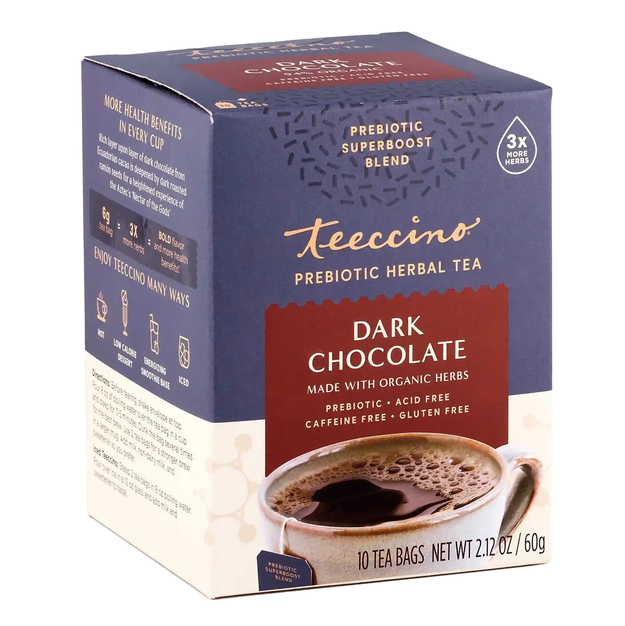 Dark Chocolate Prebiotic SuperBoost Herbal Tea - Image 5