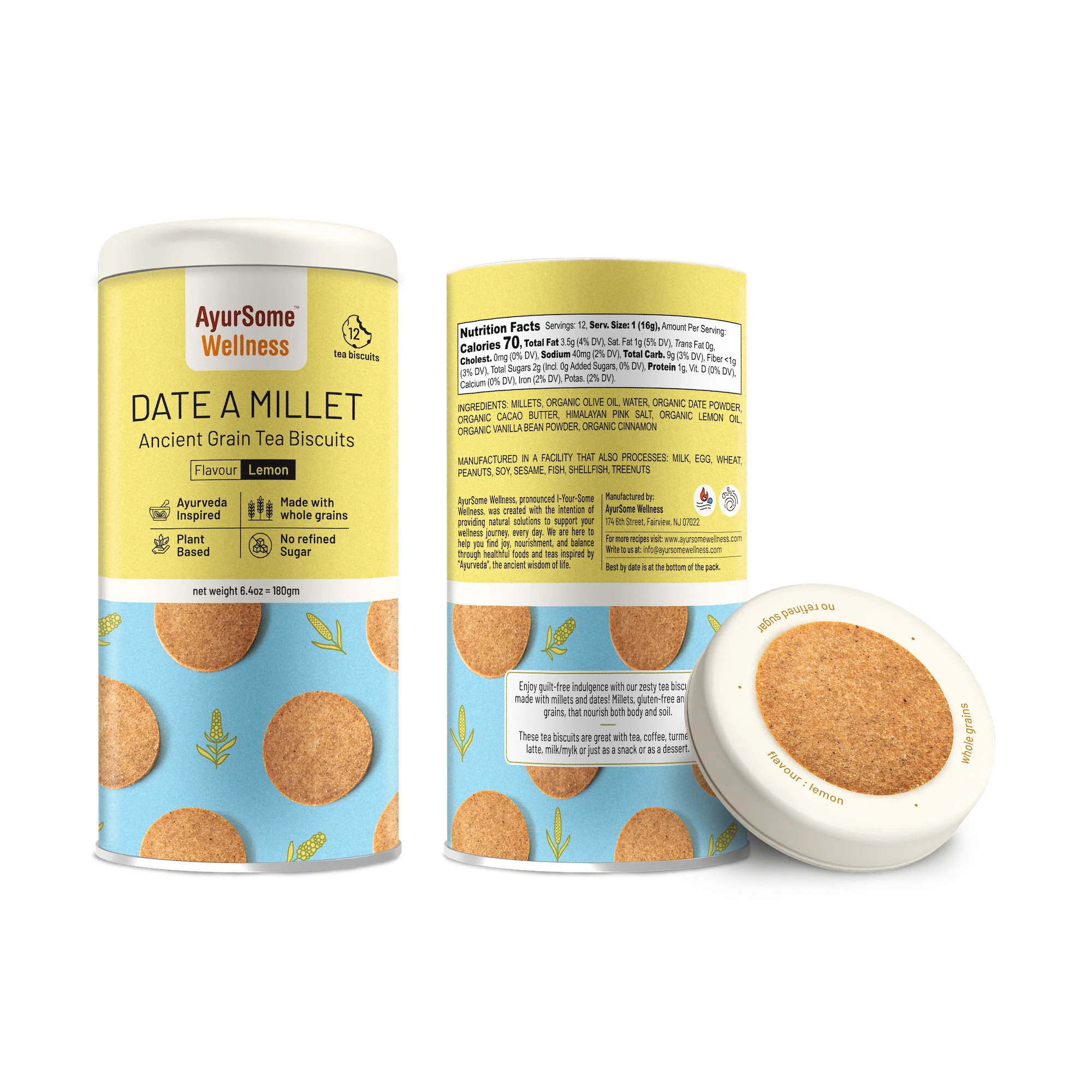 Date-A-Millet | Ancient Grain Tea Biscuits - Image 3