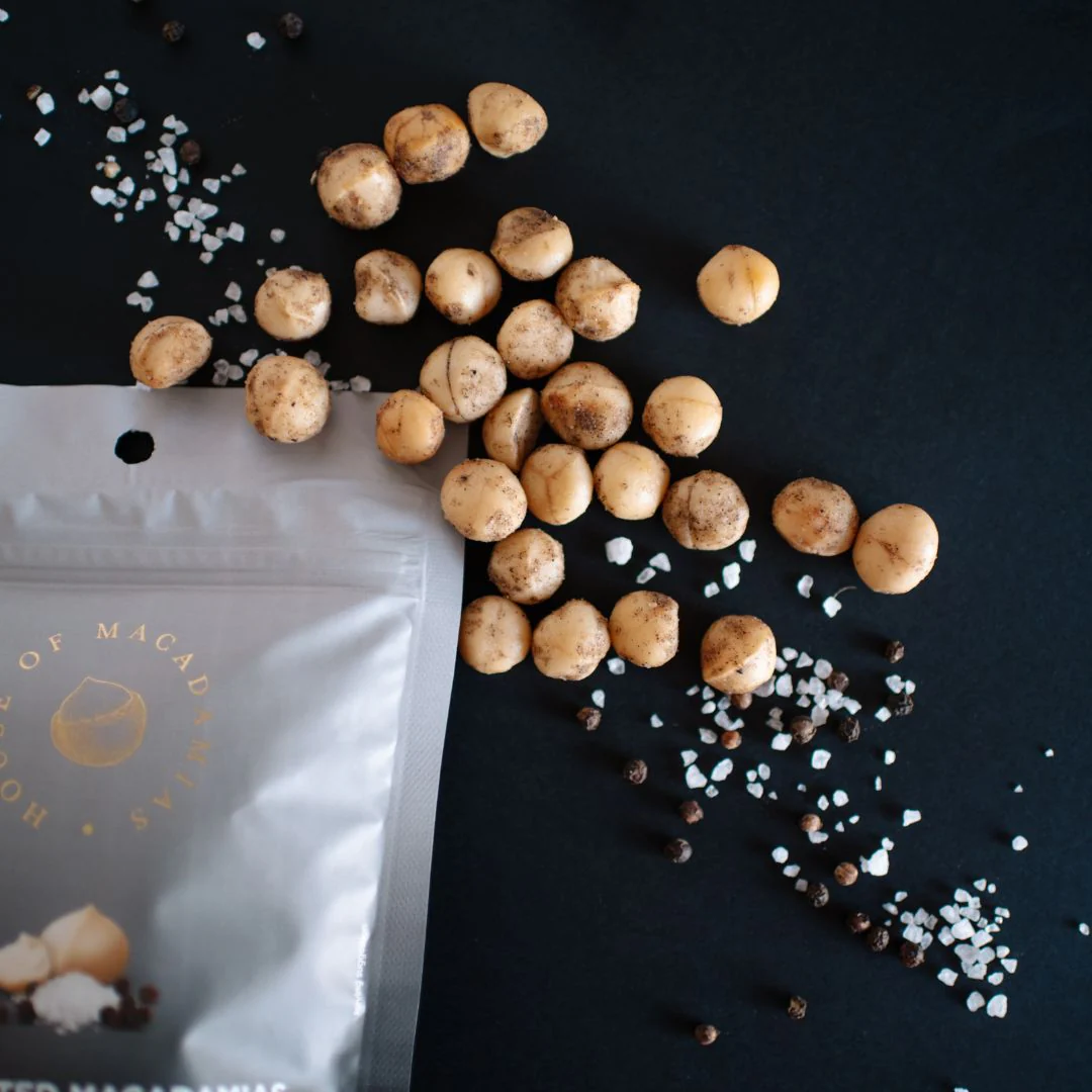 Dry Roasted Macadamia Nuts with Namibian Sea Salt & Black Pepper (4oz x 6 Bags) - Image 3
