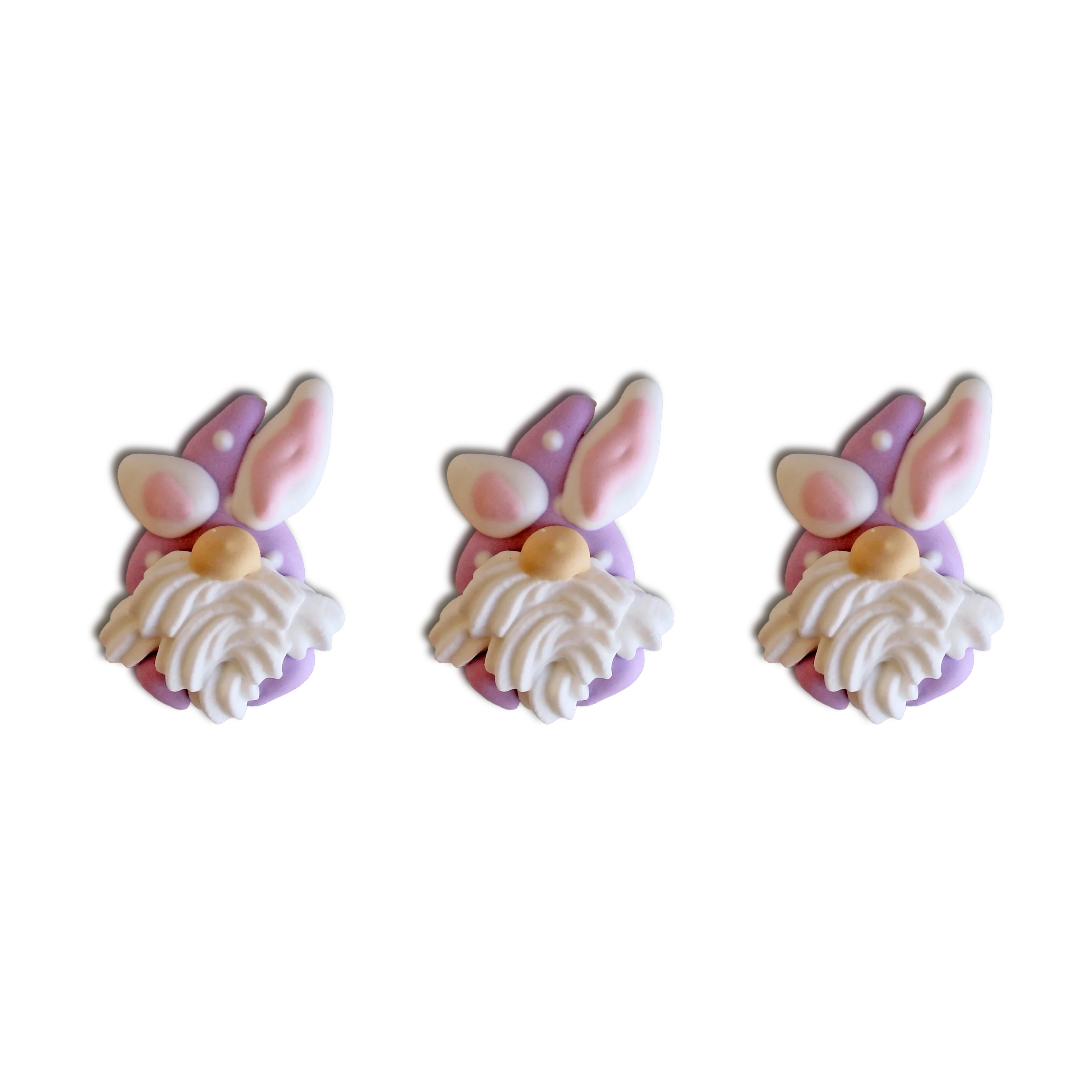 Easter Bunny Gnomes Royal Icing Decs (12ct) - Image 2