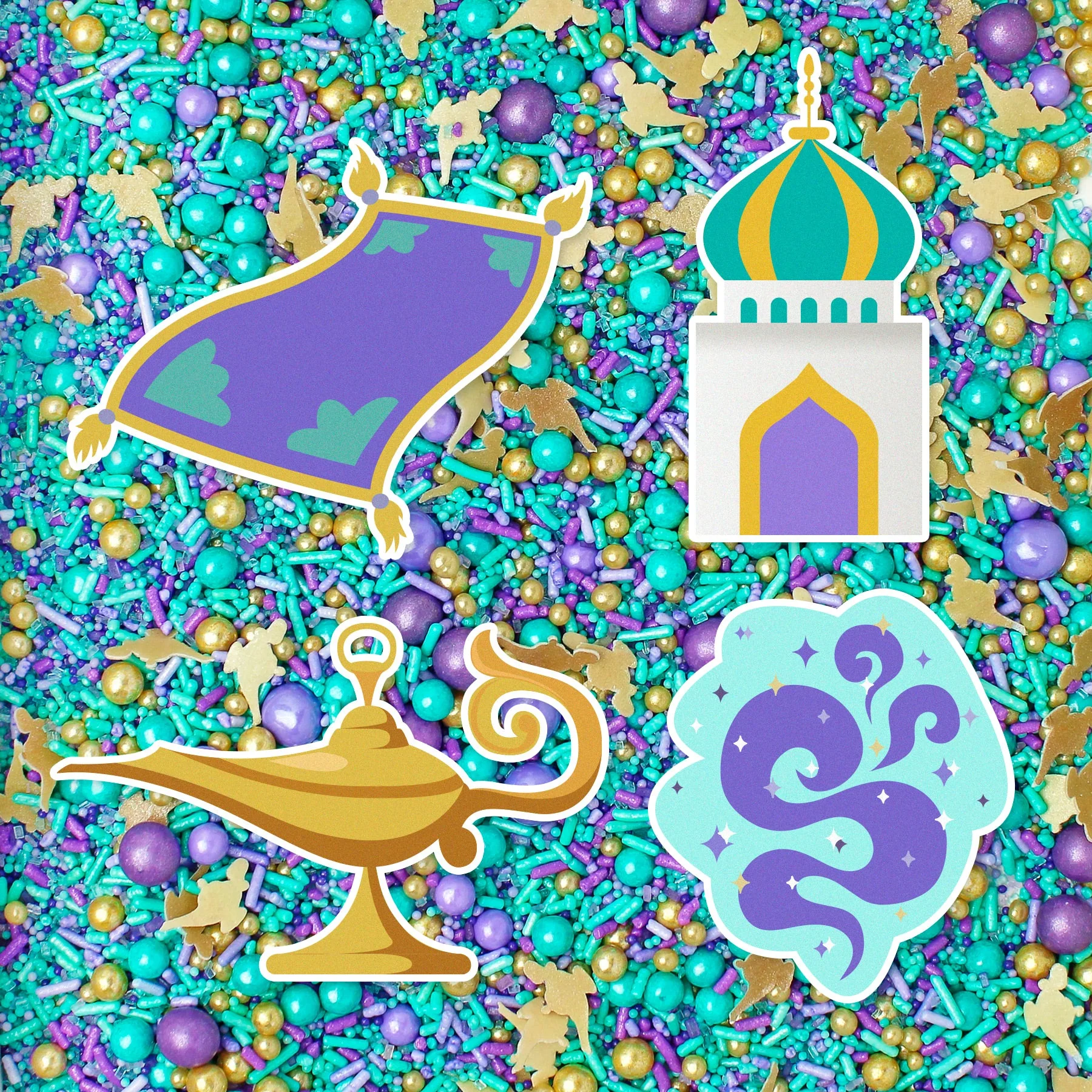 Edible Cupcake Toppers for Arabian Princess - Image 2