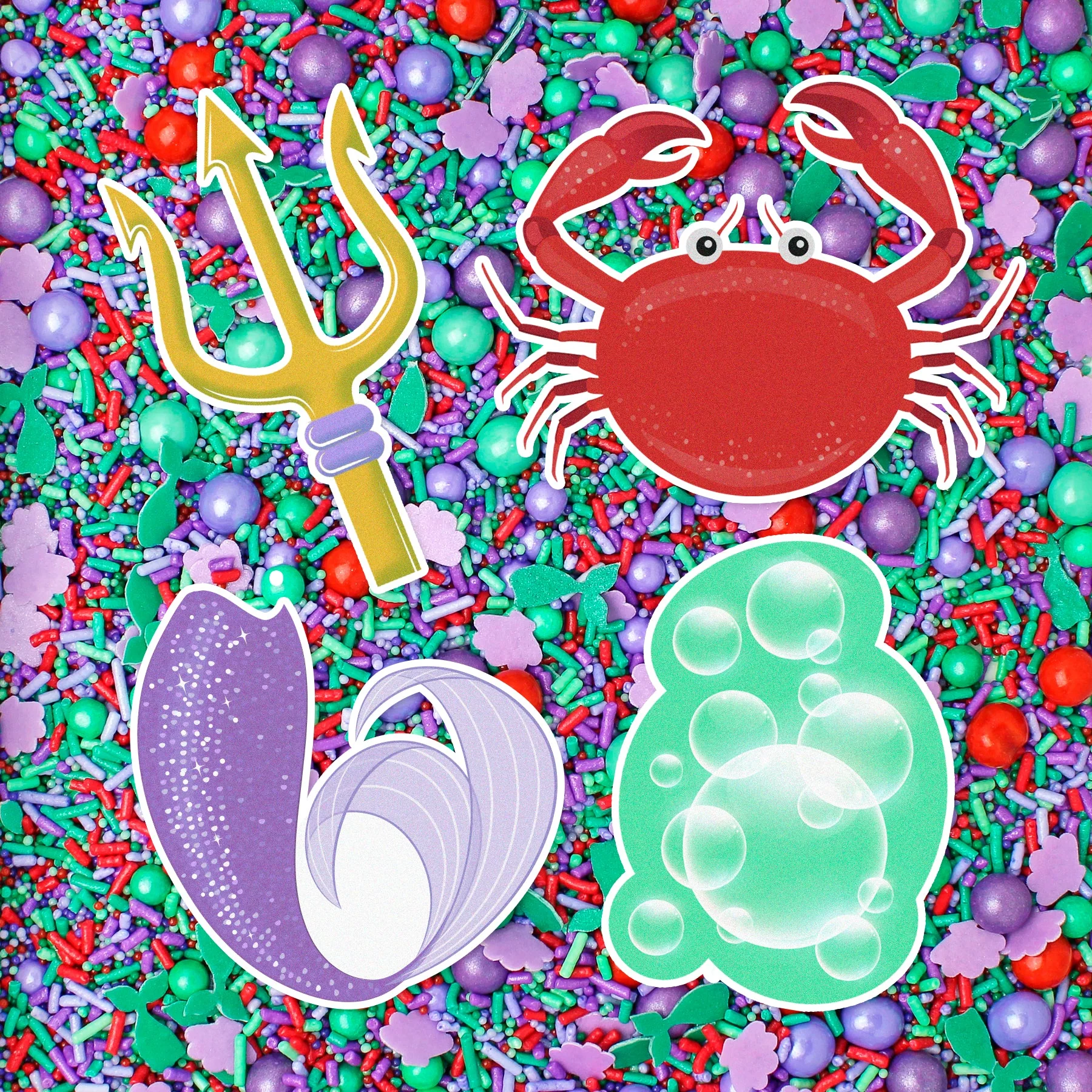 Edible Cupcake Toppers for Mermaid Princess - Image 2