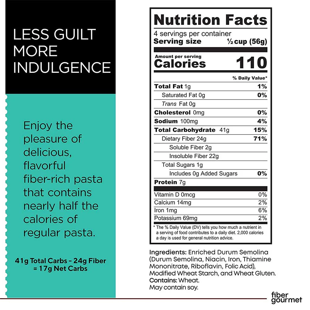 Elbow Shaped High Fiber Pasta - Protein Packed, Non GMO, Vegan, Low Calorie - Image 5