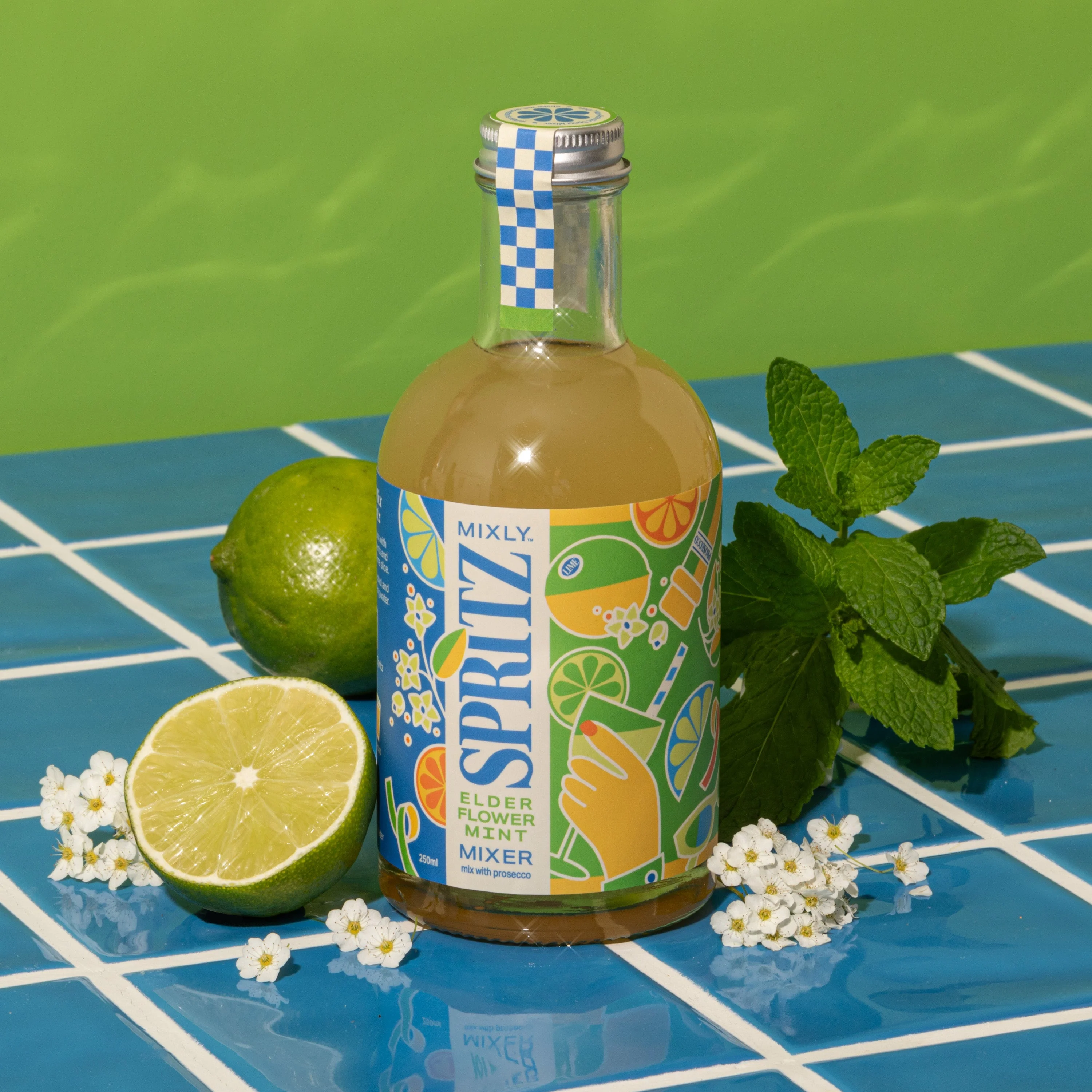 Elderflower Mint Spritz | Non Alcoholic Cocktail & Mocktail Mixer - Image 2