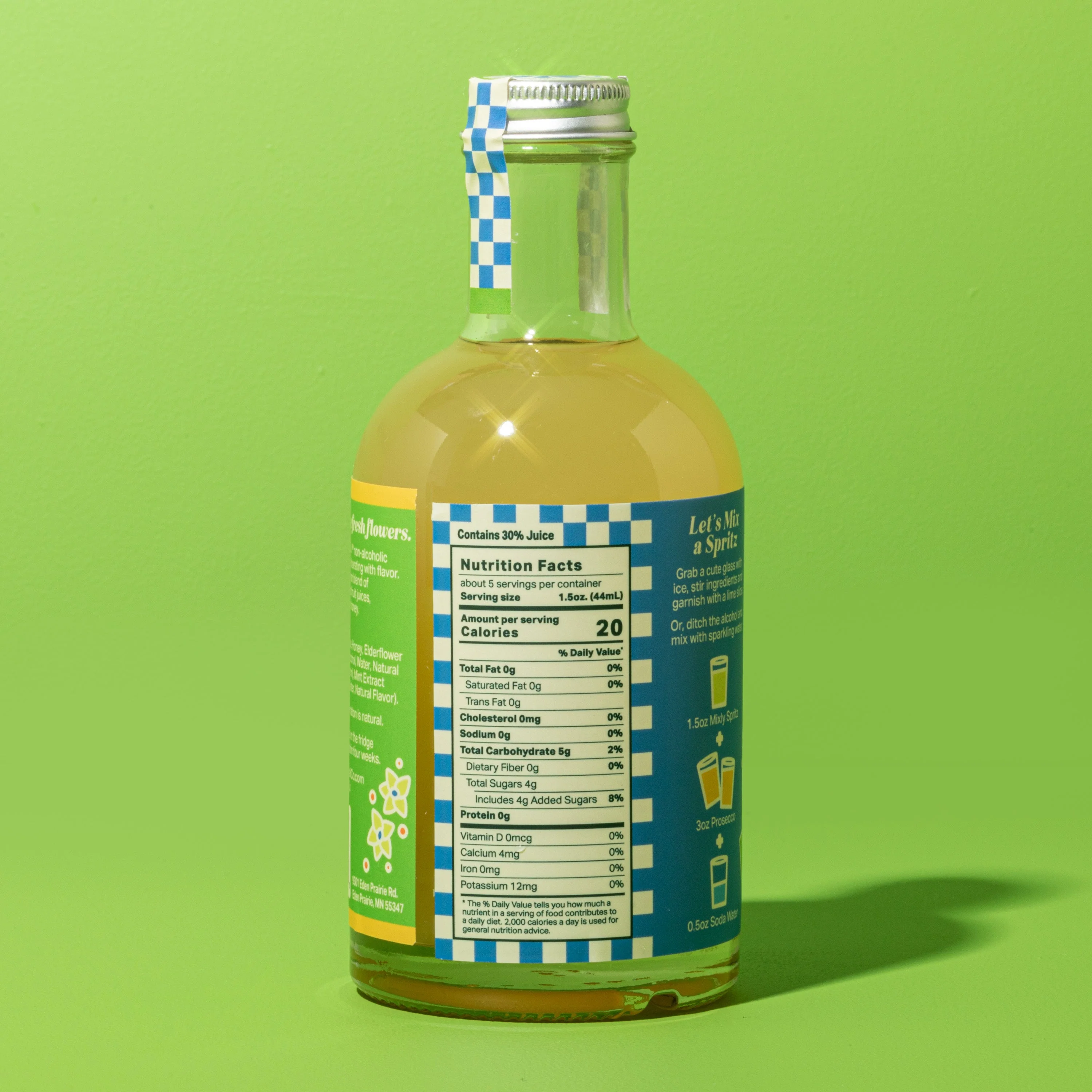 Elderflower Mint Spritz | Non Alcoholic Cocktail & Mocktail Mixer - Image 5