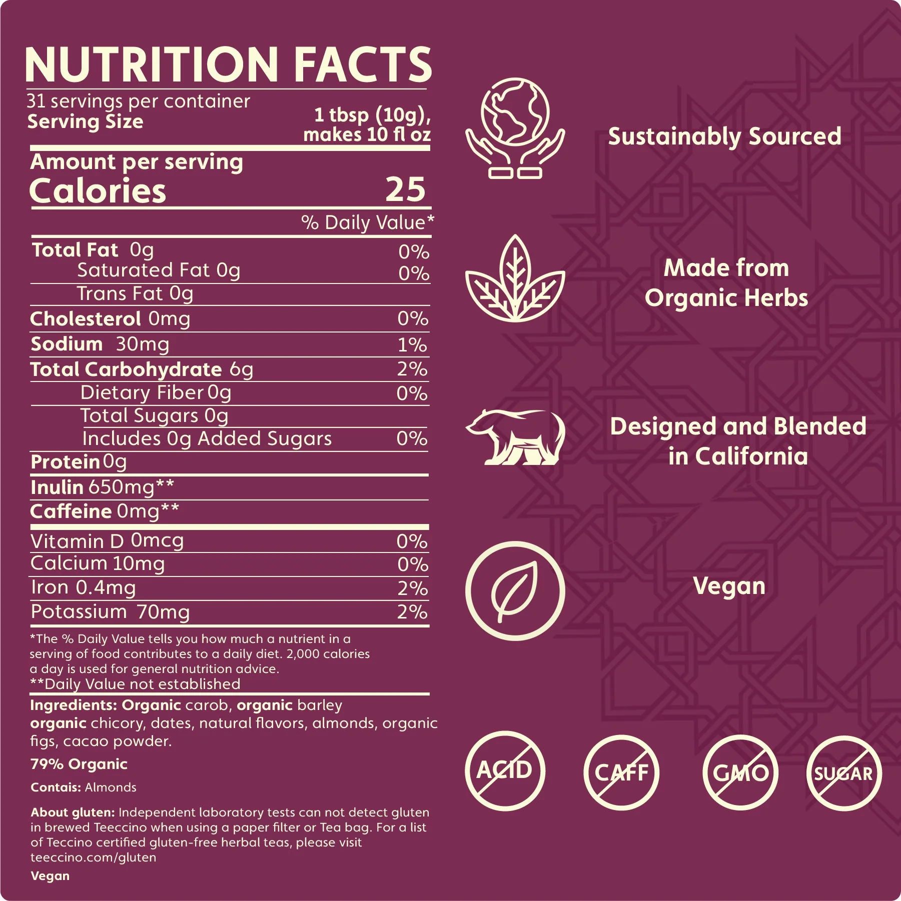 English Toffee Herbal Coffee - Image 3