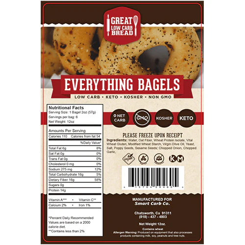 Everything Bagel - 0g Net Carb, High in Protein, High Fiber, Non-GMO - Image 3