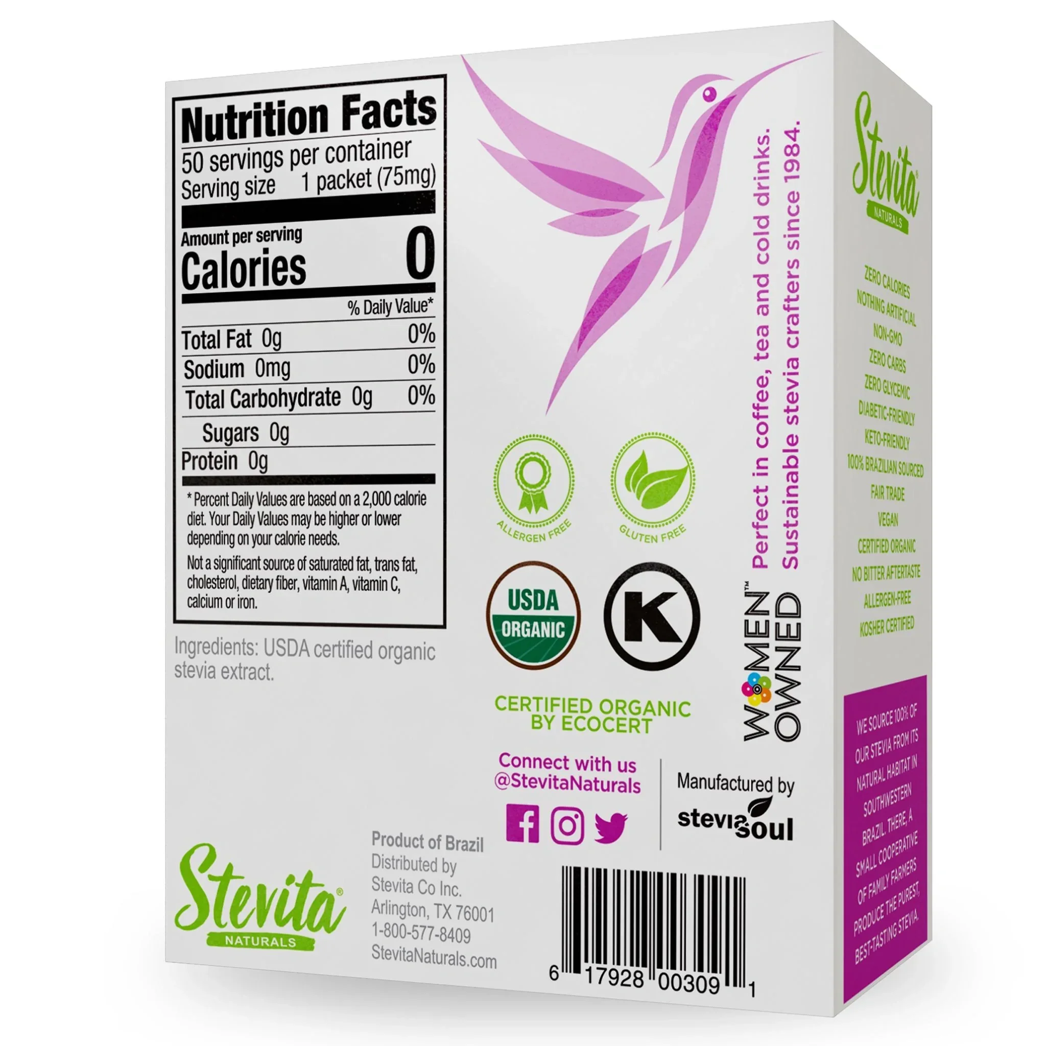 Extra Sweet Organic PURE Stevia Packets - Image 3