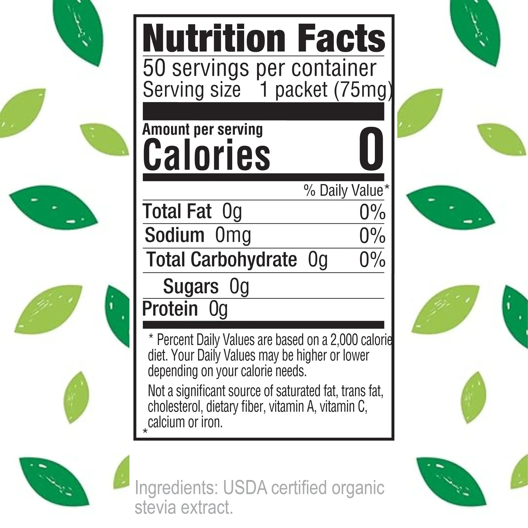 Extra Sweet Organic PURE Stevia Packets - Image 4