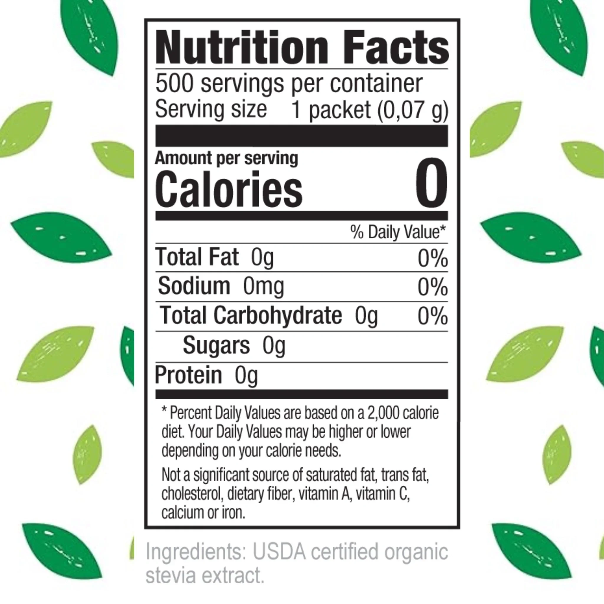 Extra Sweet Organic Stevita Pure Stevia (Simply Stevia) - Bulk 500ct Packets - Image 4