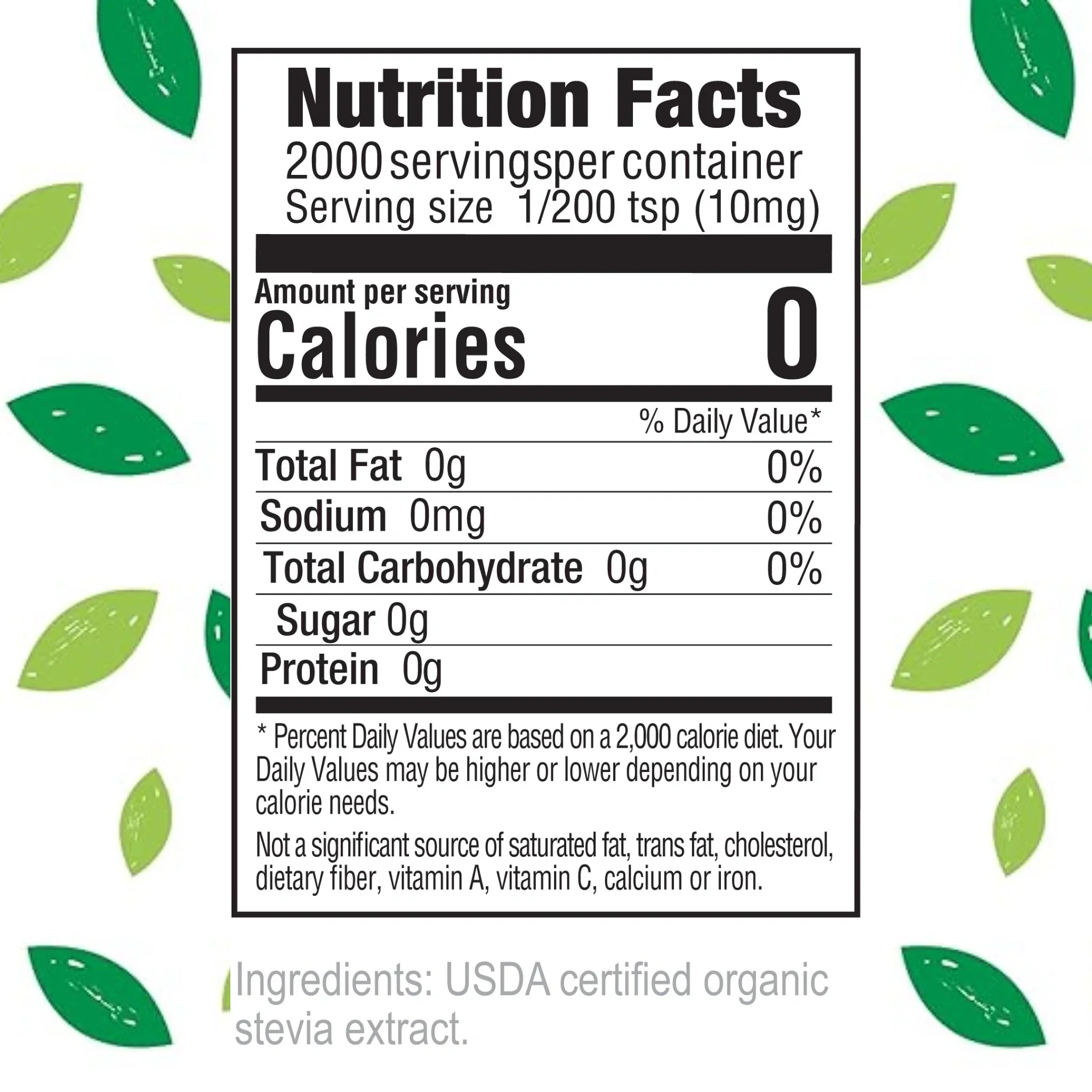 Extra Sweet Simply Organic PURE Stevia Jar - Image 4