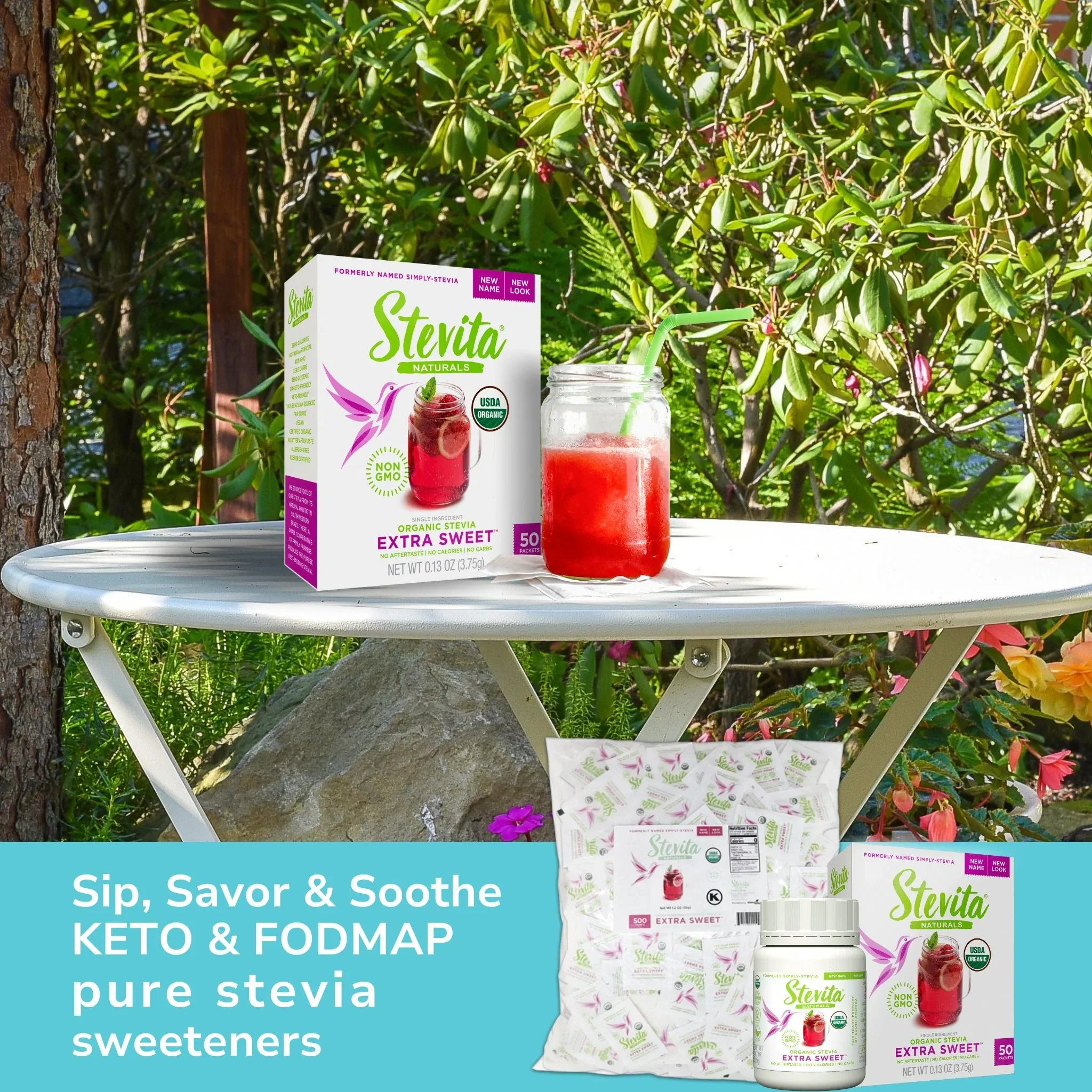 Extra Sweet Simply Organic PURE Stevia Jar - Image 5