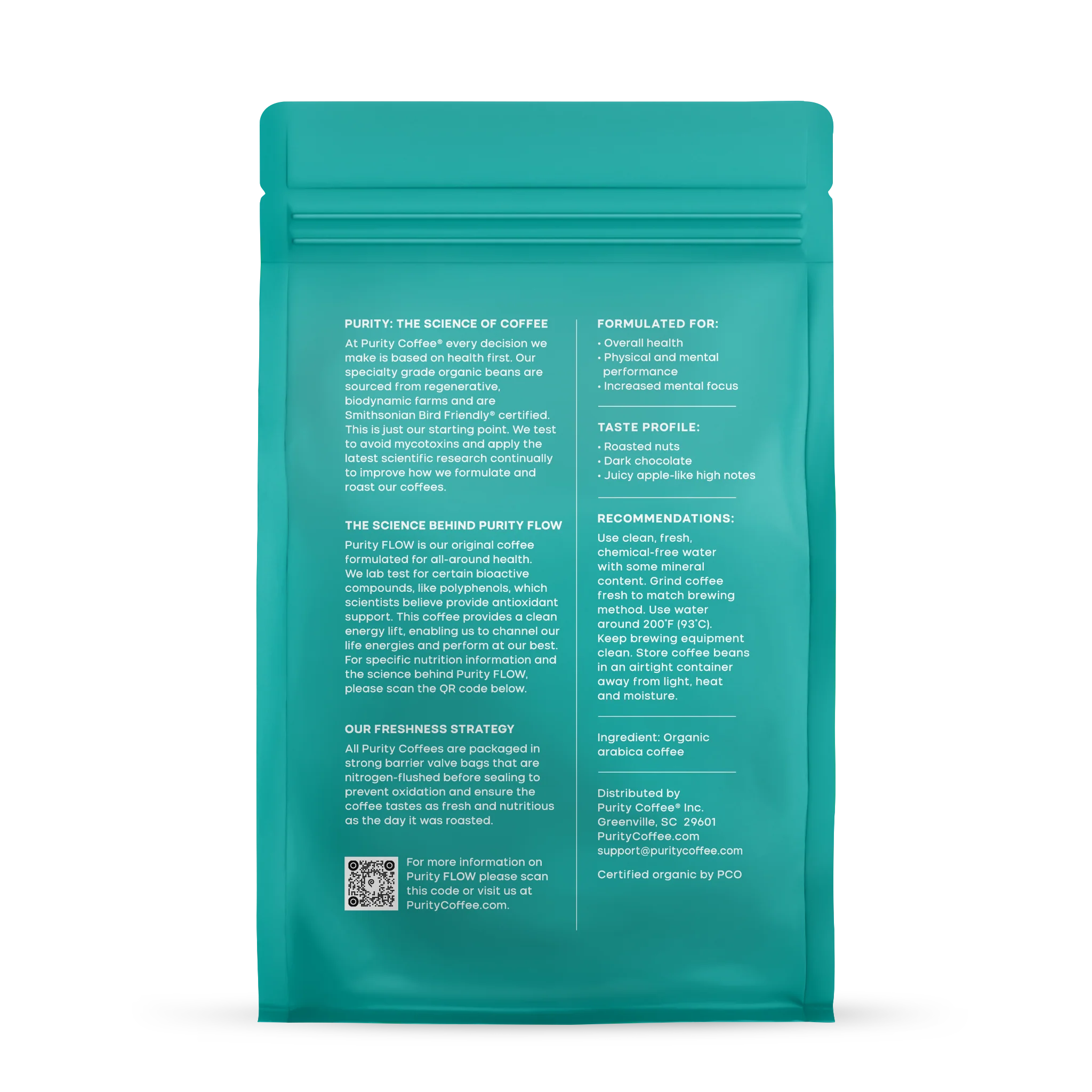 FLOW: Original Medium Roast Whole Bean Organic Coffee - Image 3
