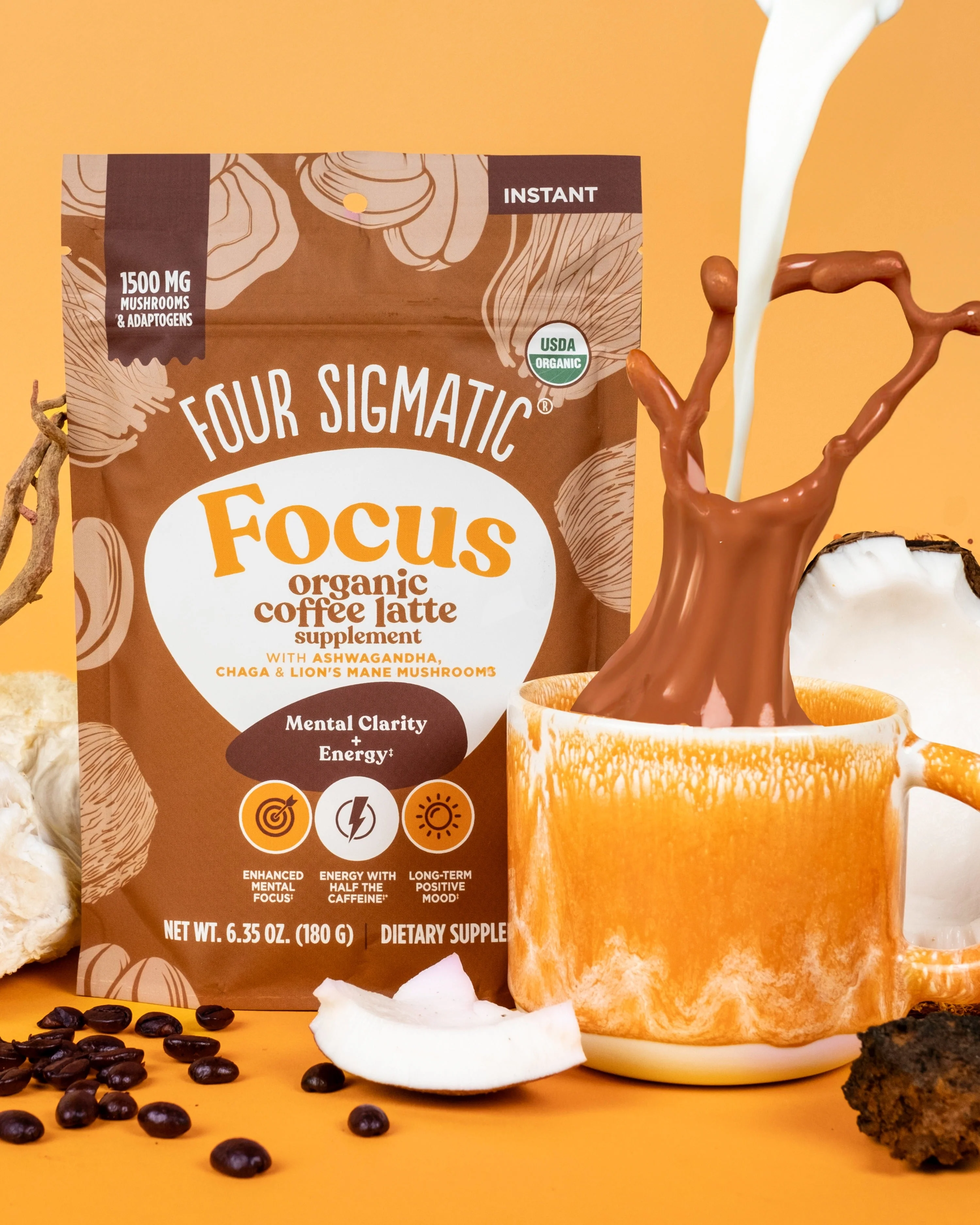 Focus Organic Coffee Latte - Image 11