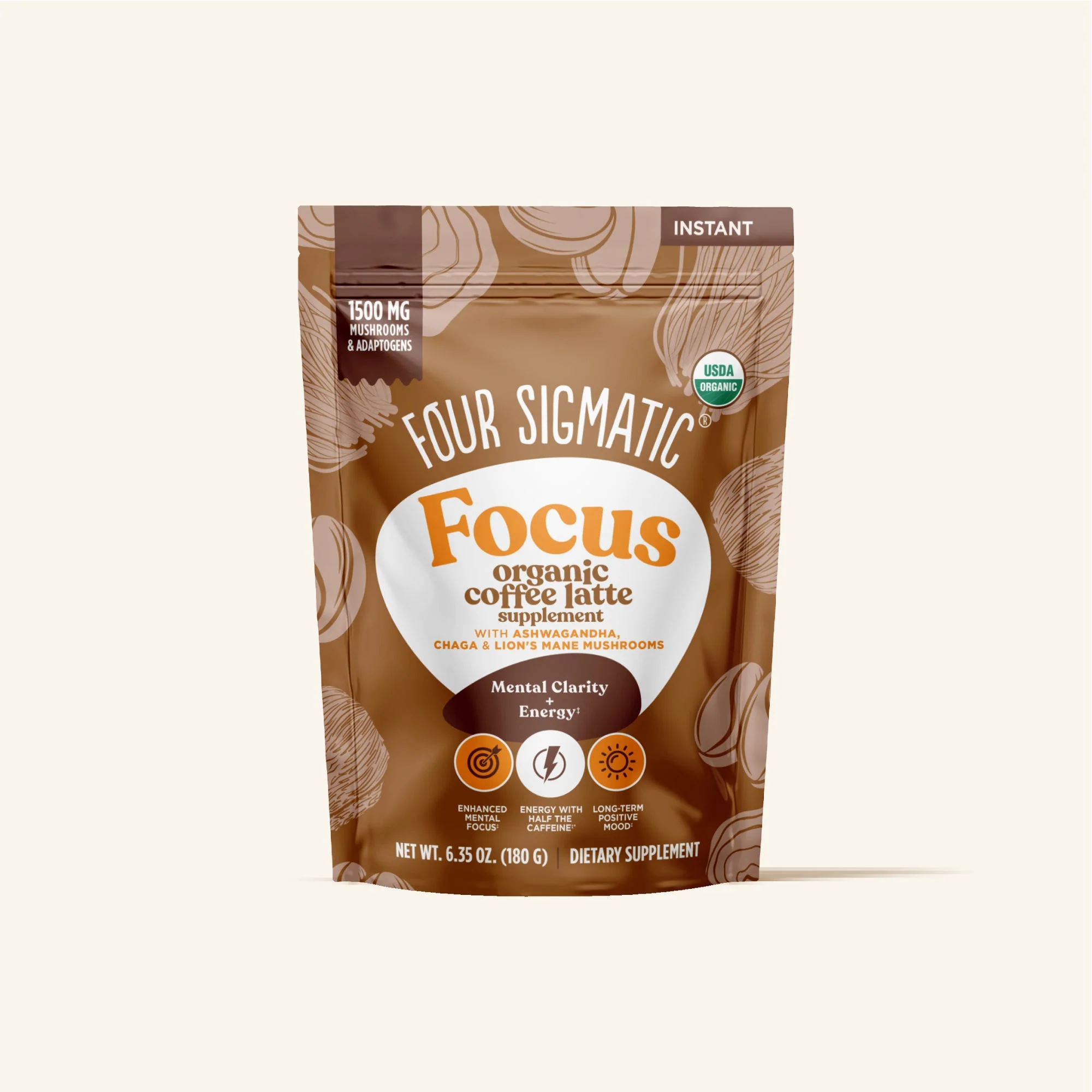 Focus Organic Coffee Latte - Image 2