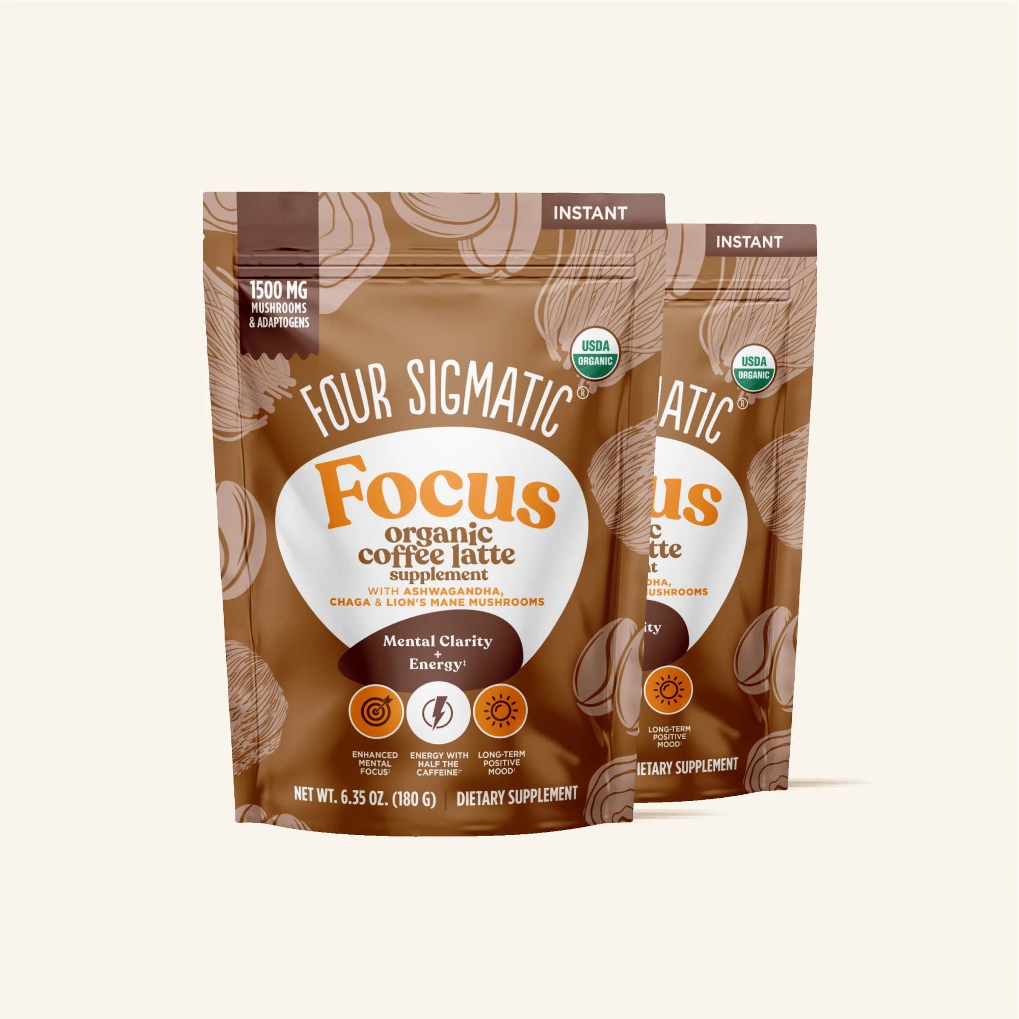 Focus Organic Coffee Latte - Image 3