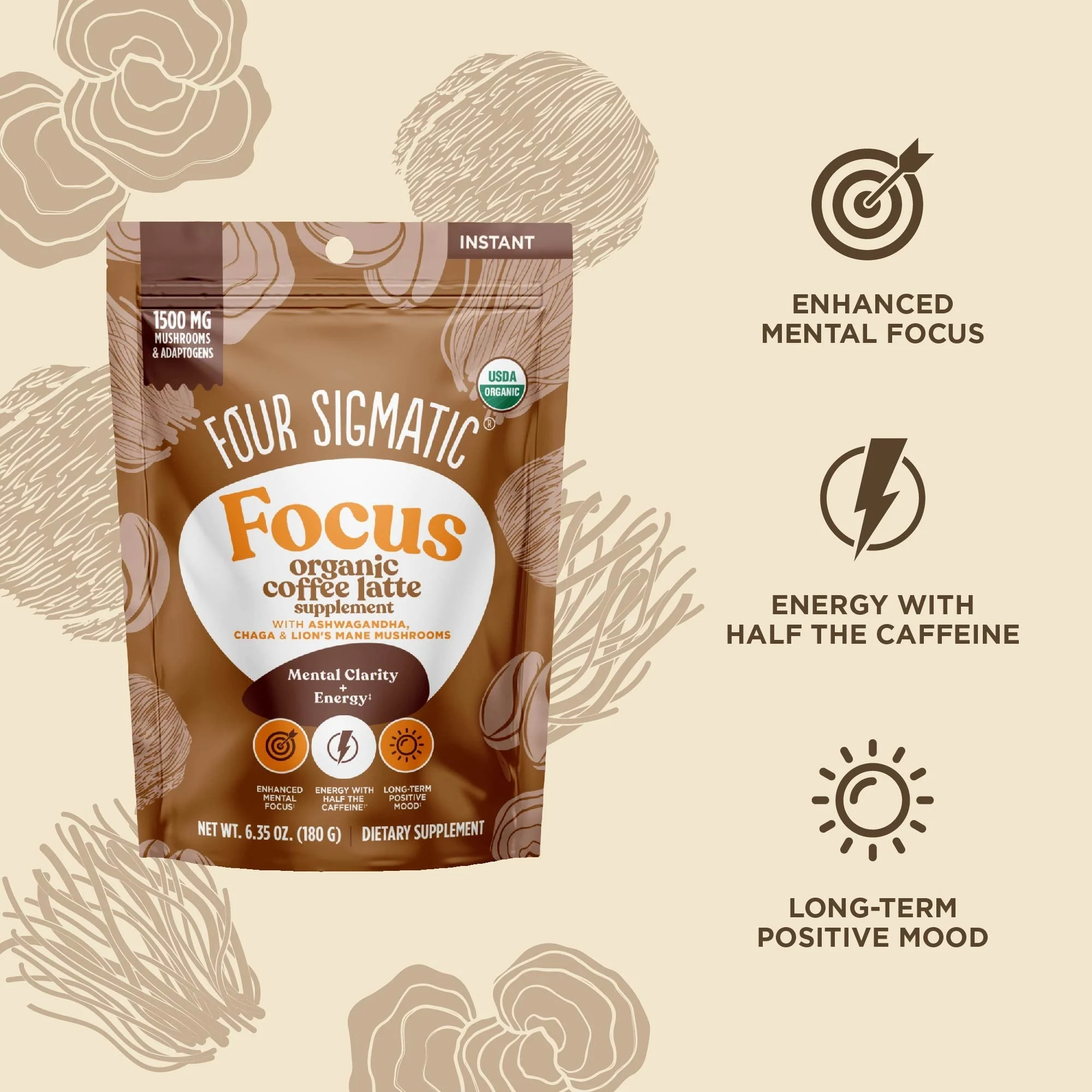 Focus Organic Coffee Latte - Image 8