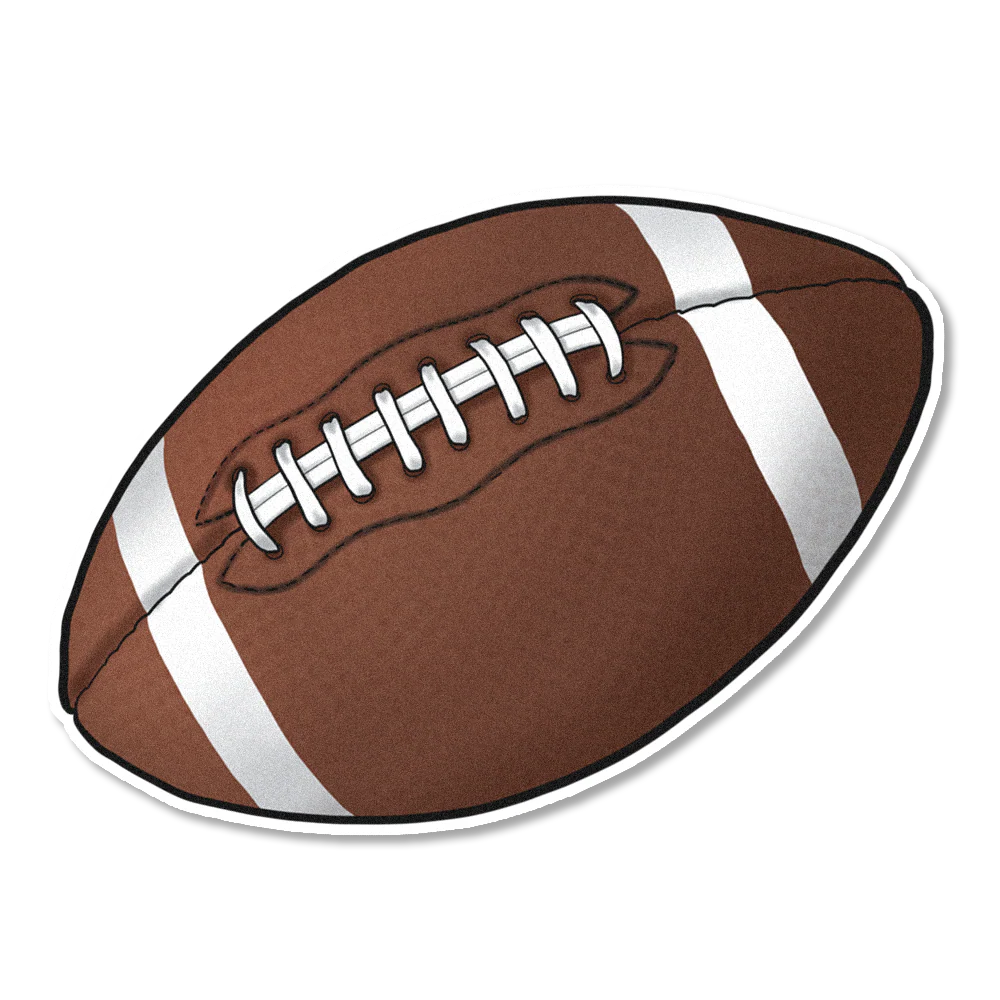 Football Edible Cupcake Toppers
