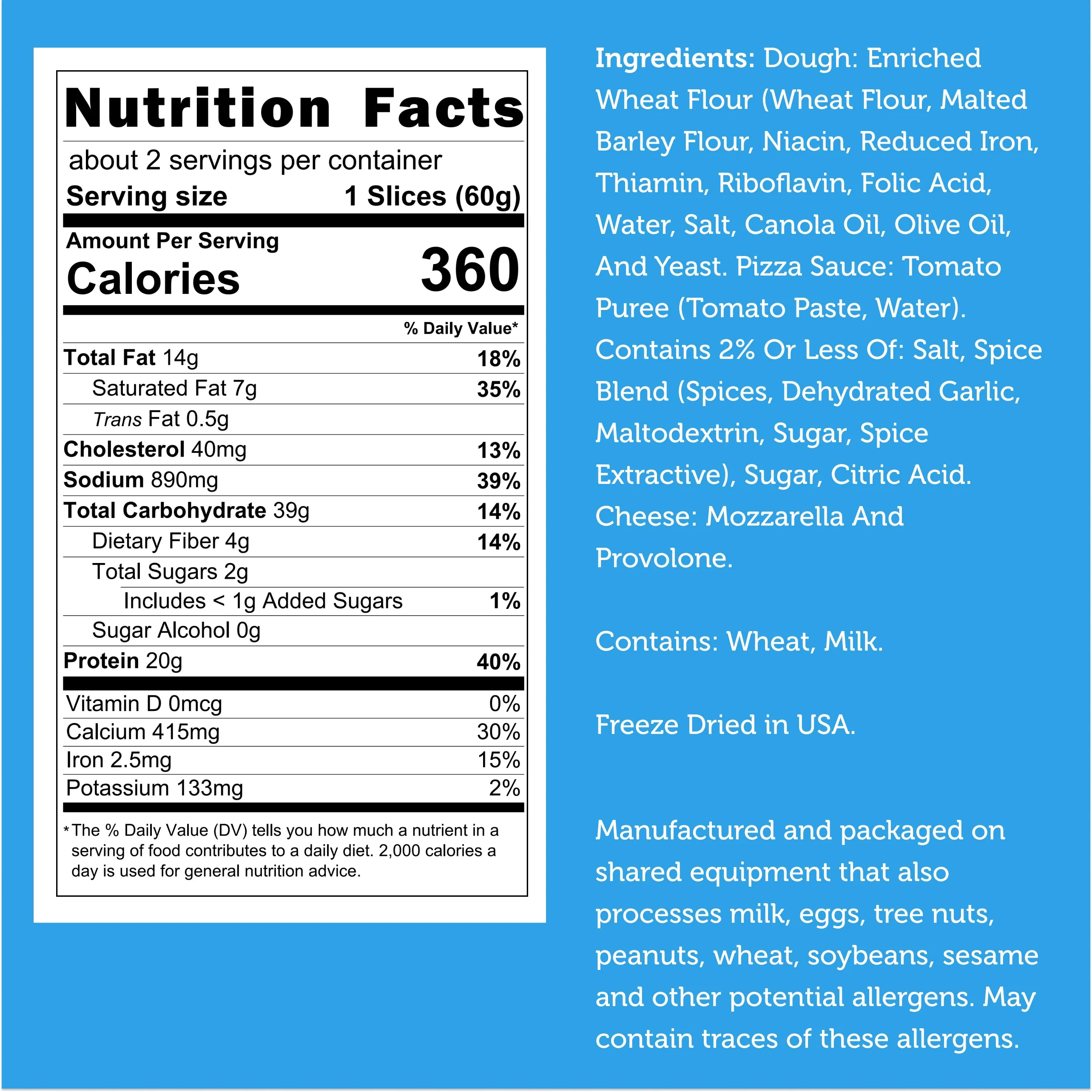 Freeze Dried Cheese Pizza Snack - Image 3