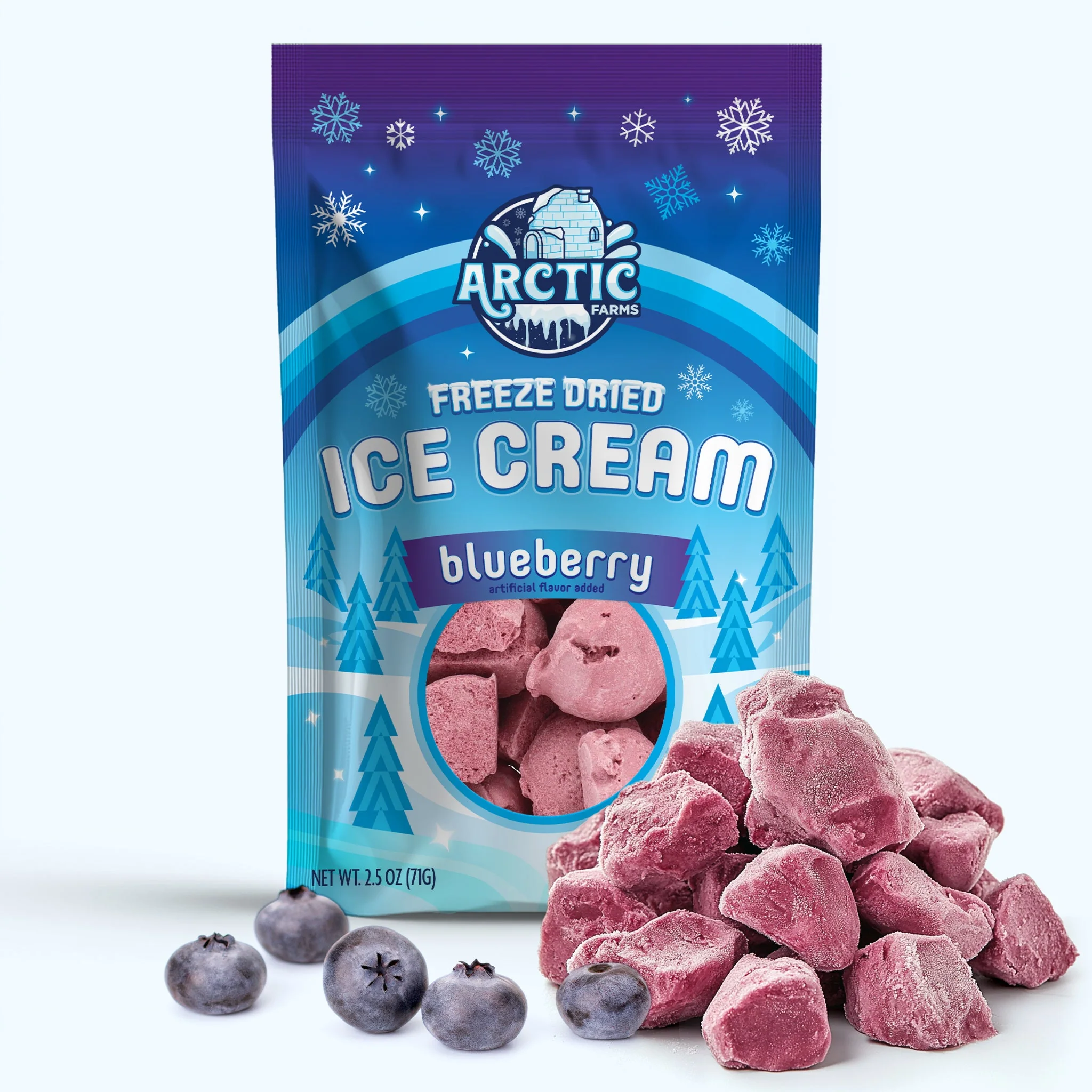Freeze Dried Ice Cream That Does Not Melt (Bits) Blueberry - Image 6