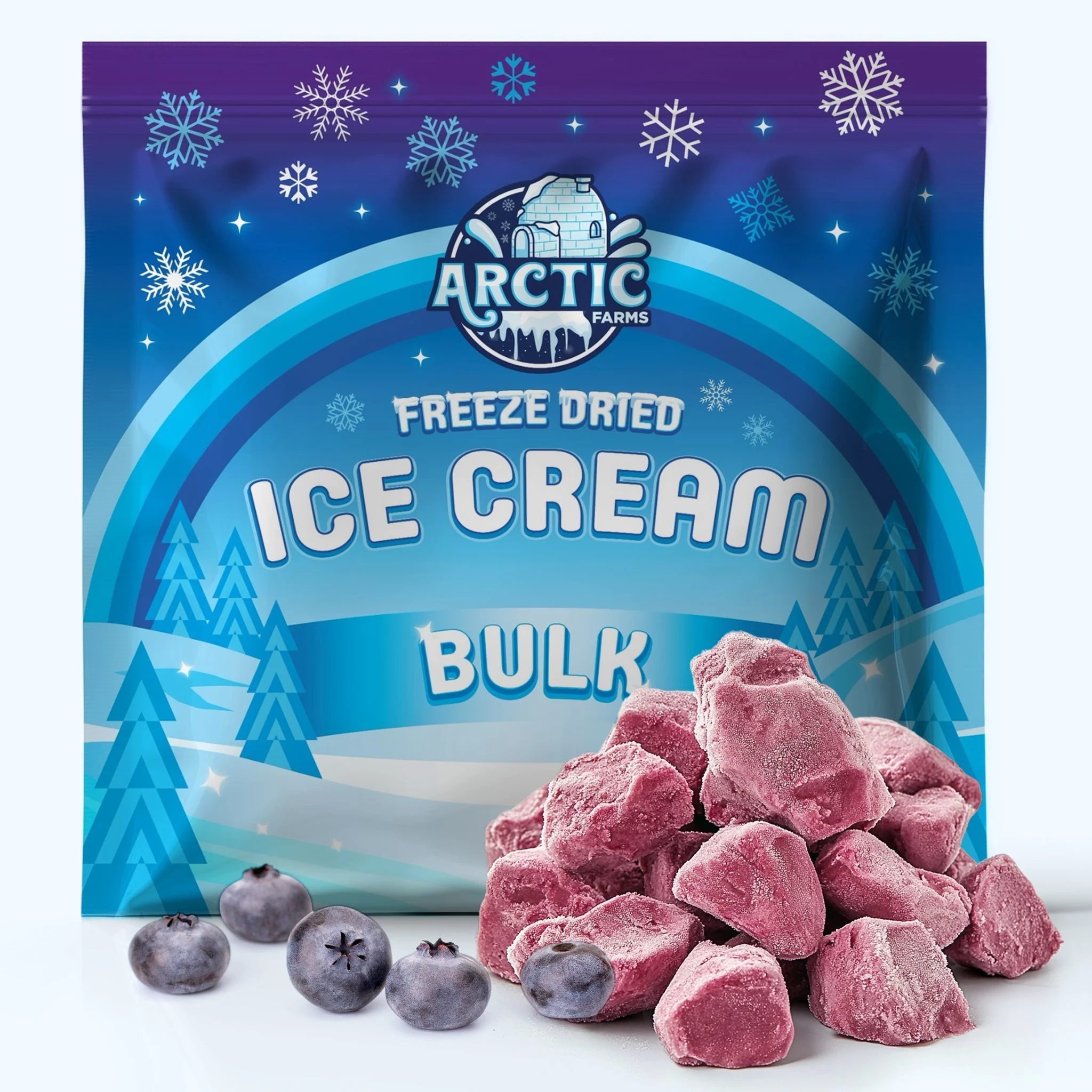Freeze Dried Ice Cream That Does Not Melt (Bits) Blueberry - Image 7