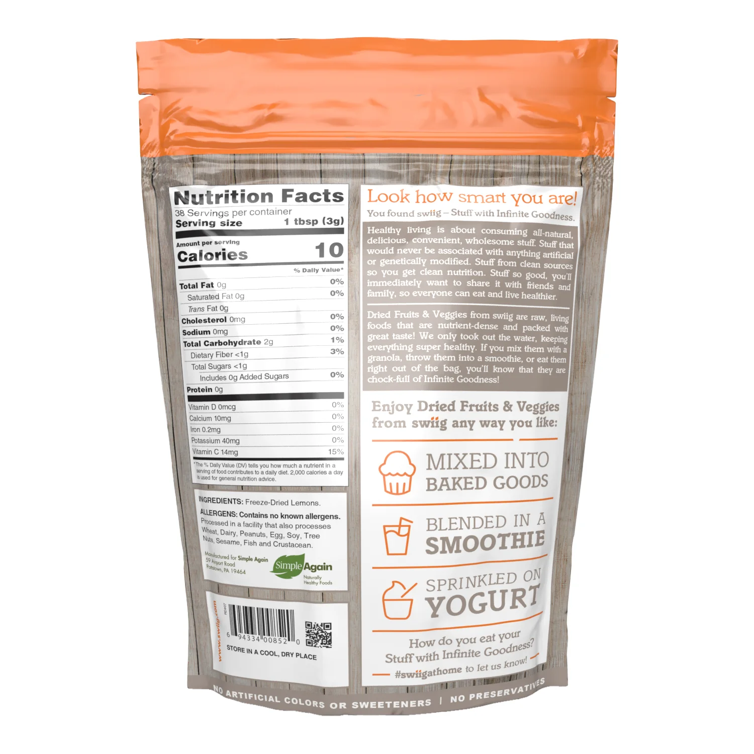 Freeze-Dried Lemon 4oz - Image 2