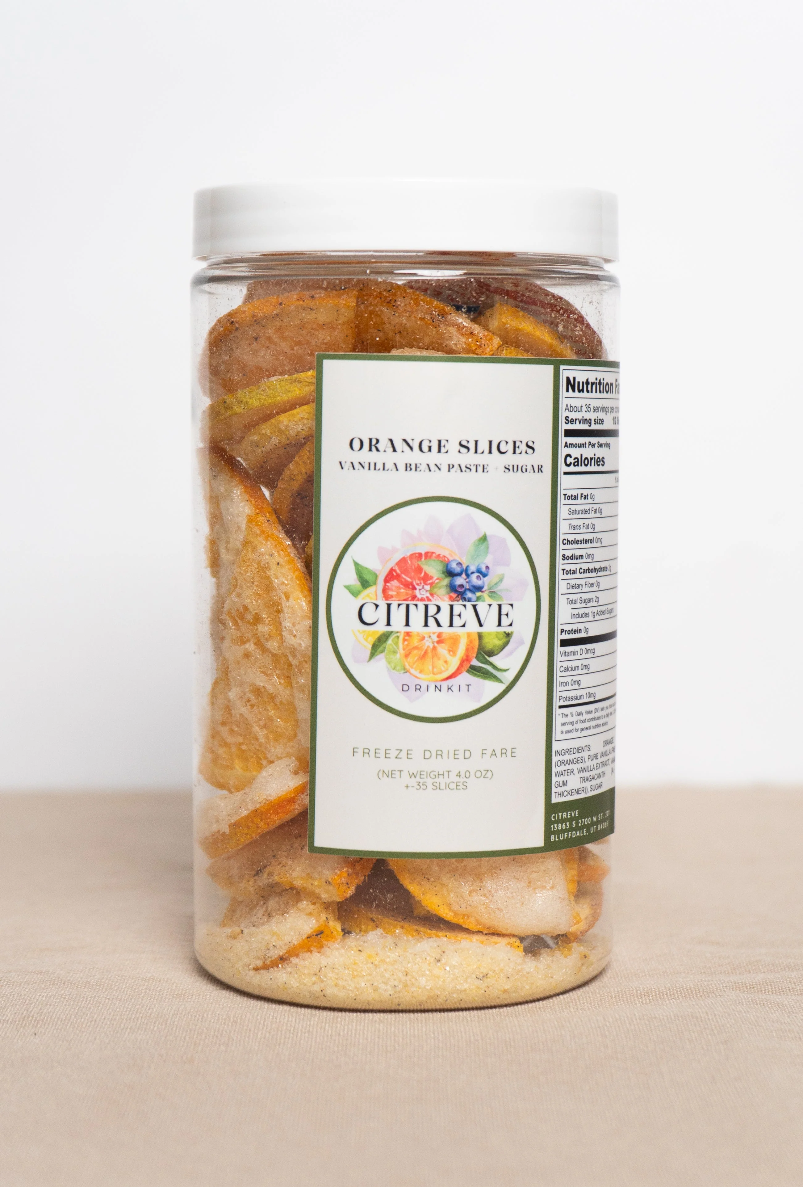 Freeze-Dried Orange Slices with Vanilla Bean Paste + Sugar - Image 3